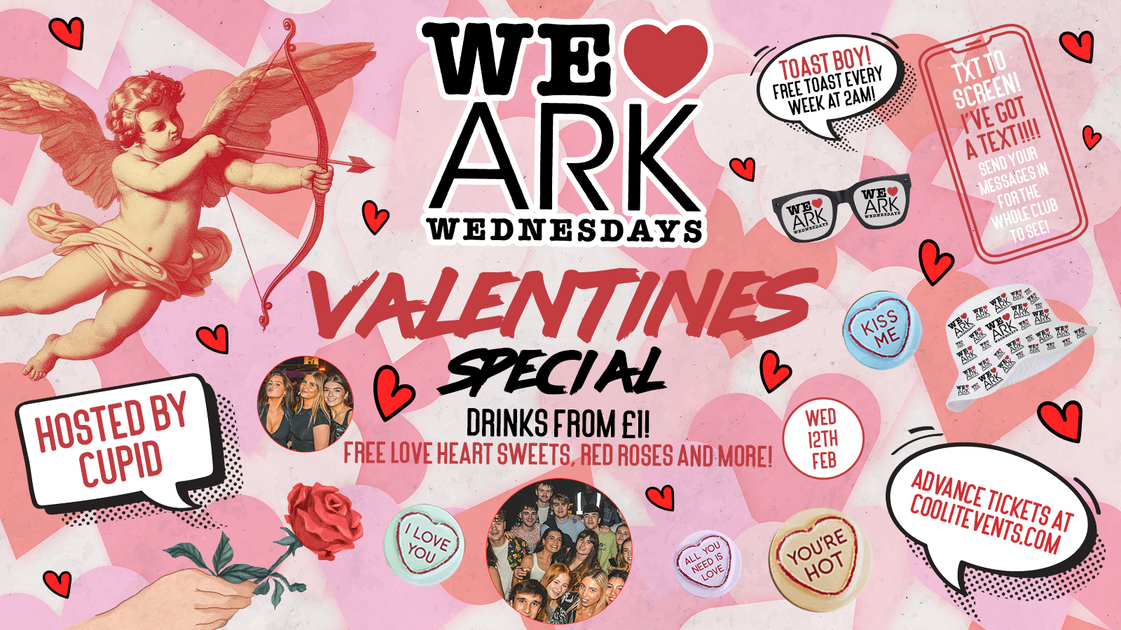 WE LOVE ❤️ VALENTINES  – £2.50 DOUBLES before midnight! ❣️