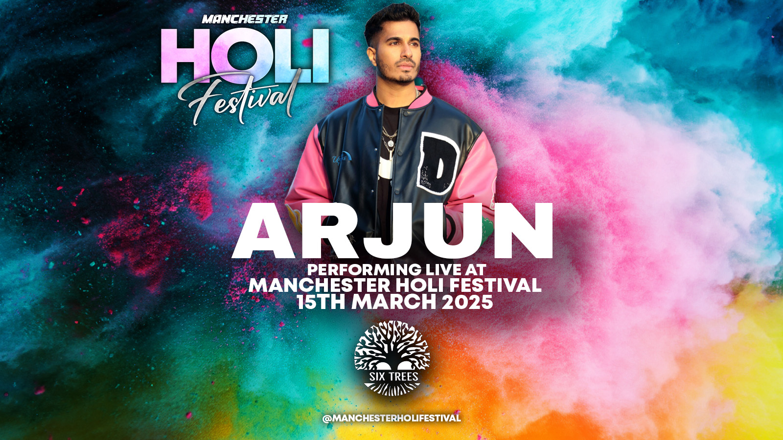 Manchester Holi Festival | Saturday 15th March | Six Trees Kitchen & Bar