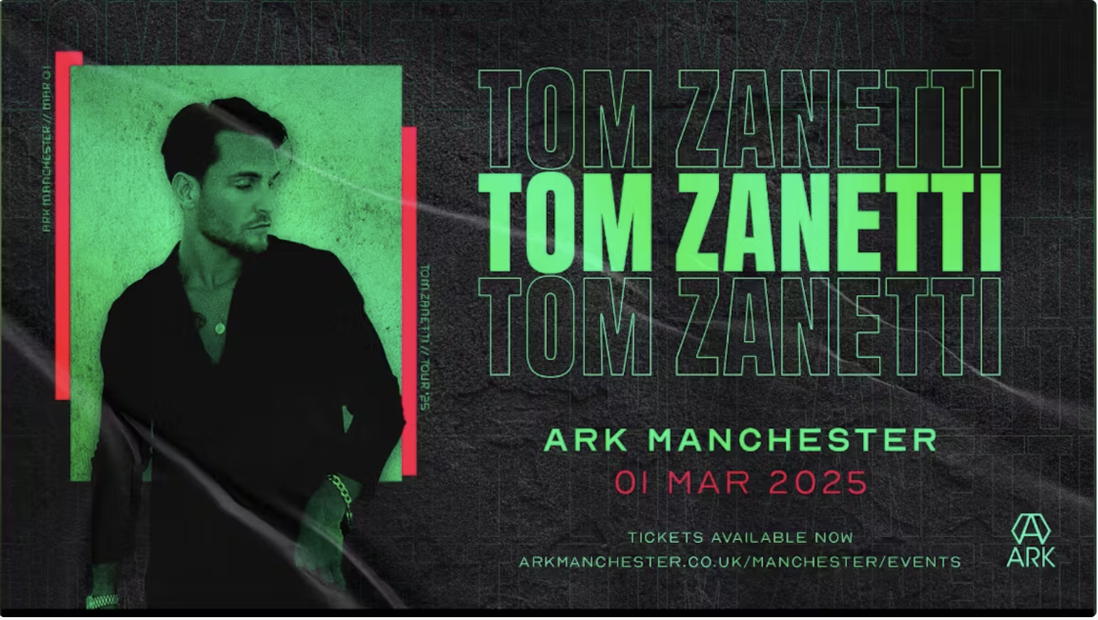 #Ark Saturdays: Twisted Disko Presents Tom Zanetti  – FREE ENTRY 🎟
