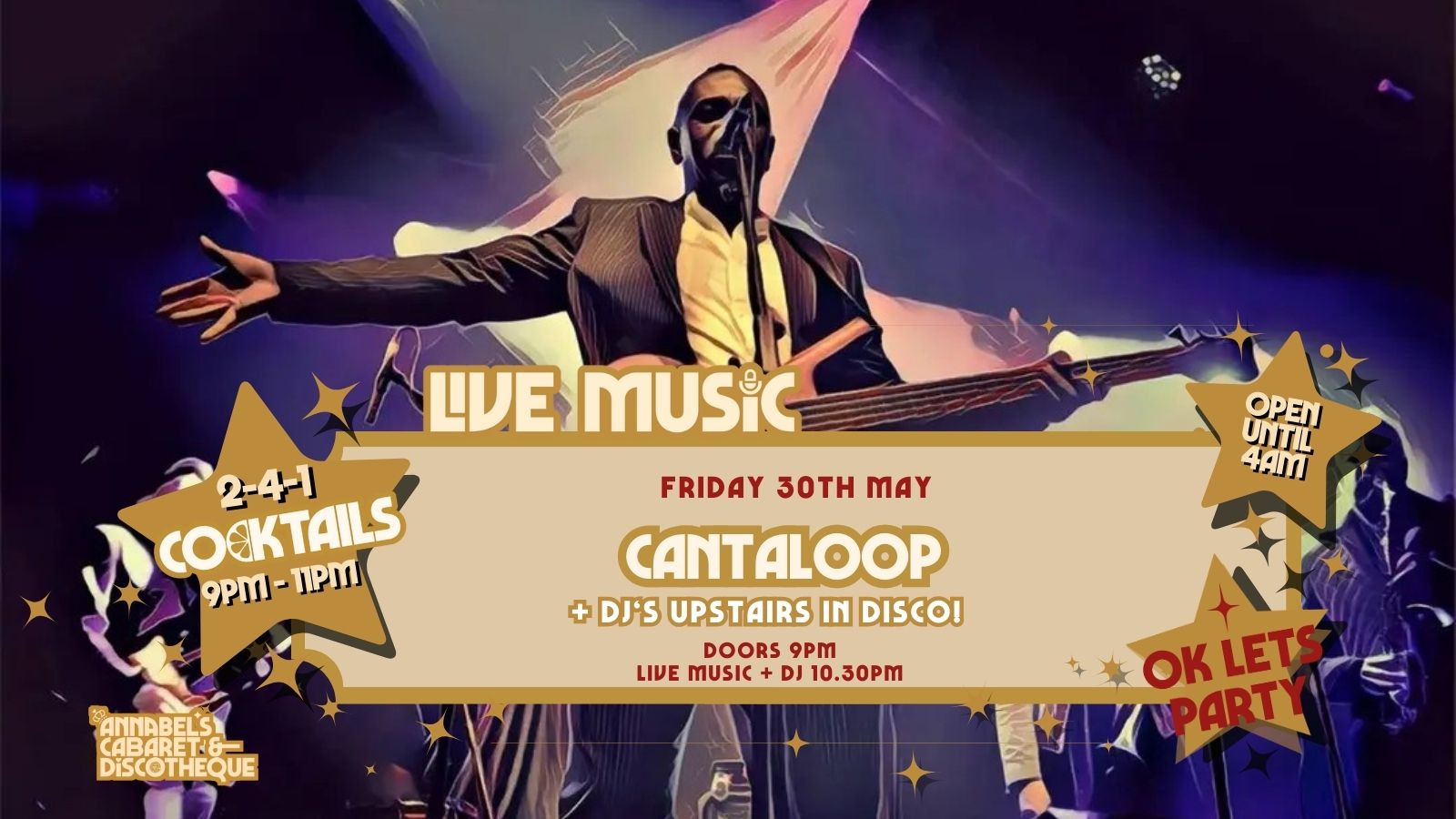 Live Music: CANTALOOP // Annabels Cabaret and Discotheque