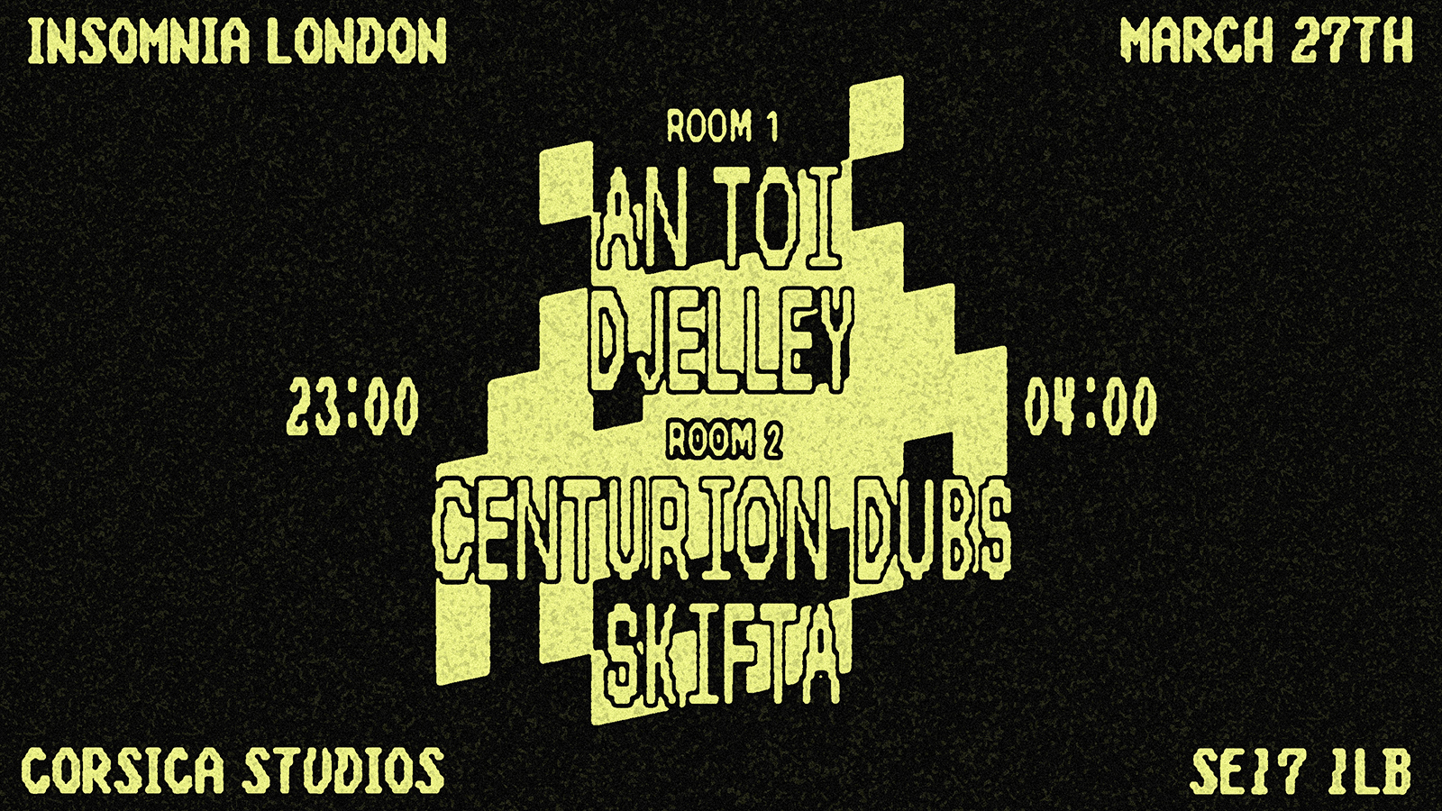 Insomnia London – House x DnB x Techno – Thursday’s at Corsica Studios