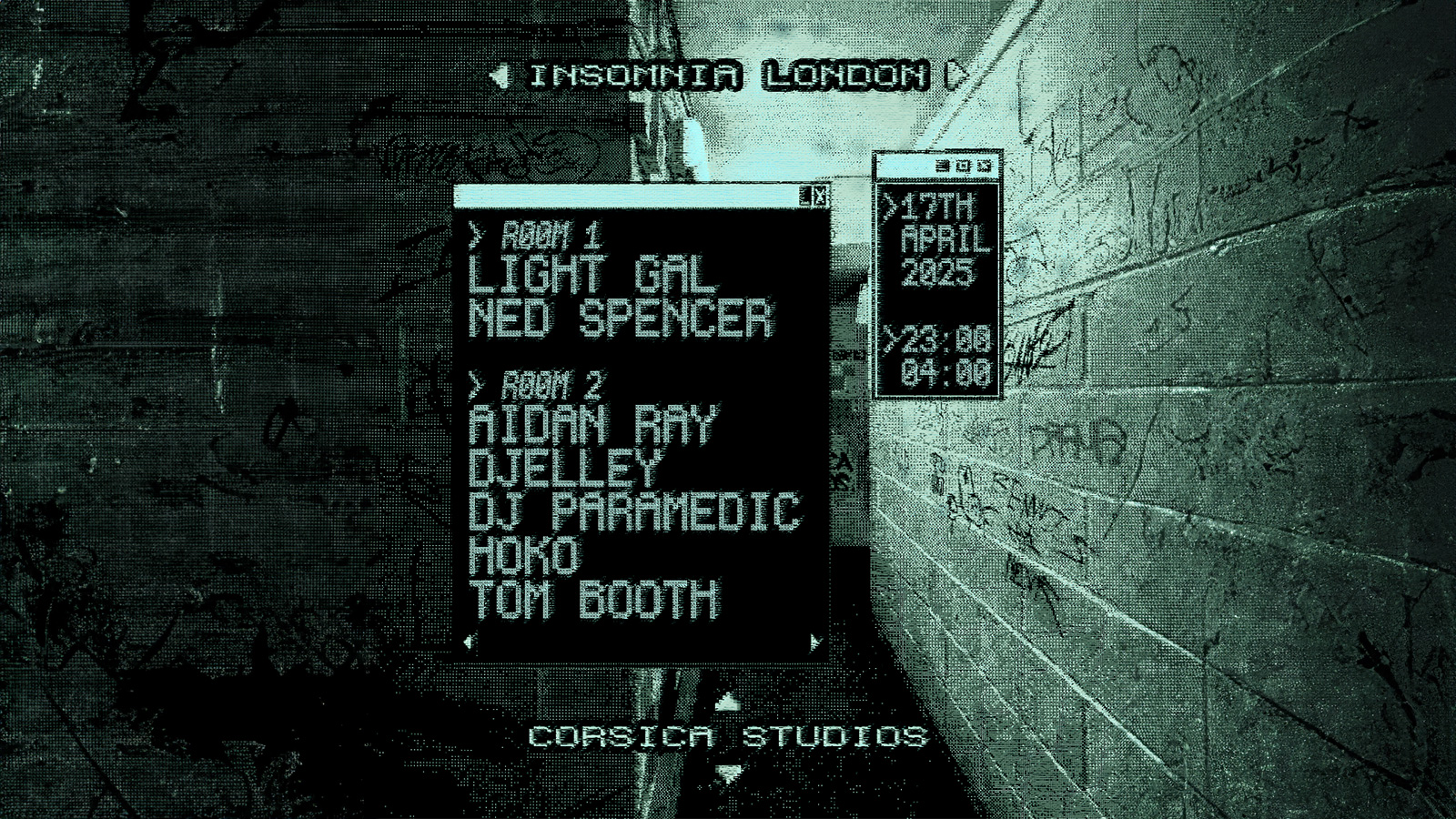 Insomnia London – House x DnB x Techno – Thursday’s at Corsica Studios