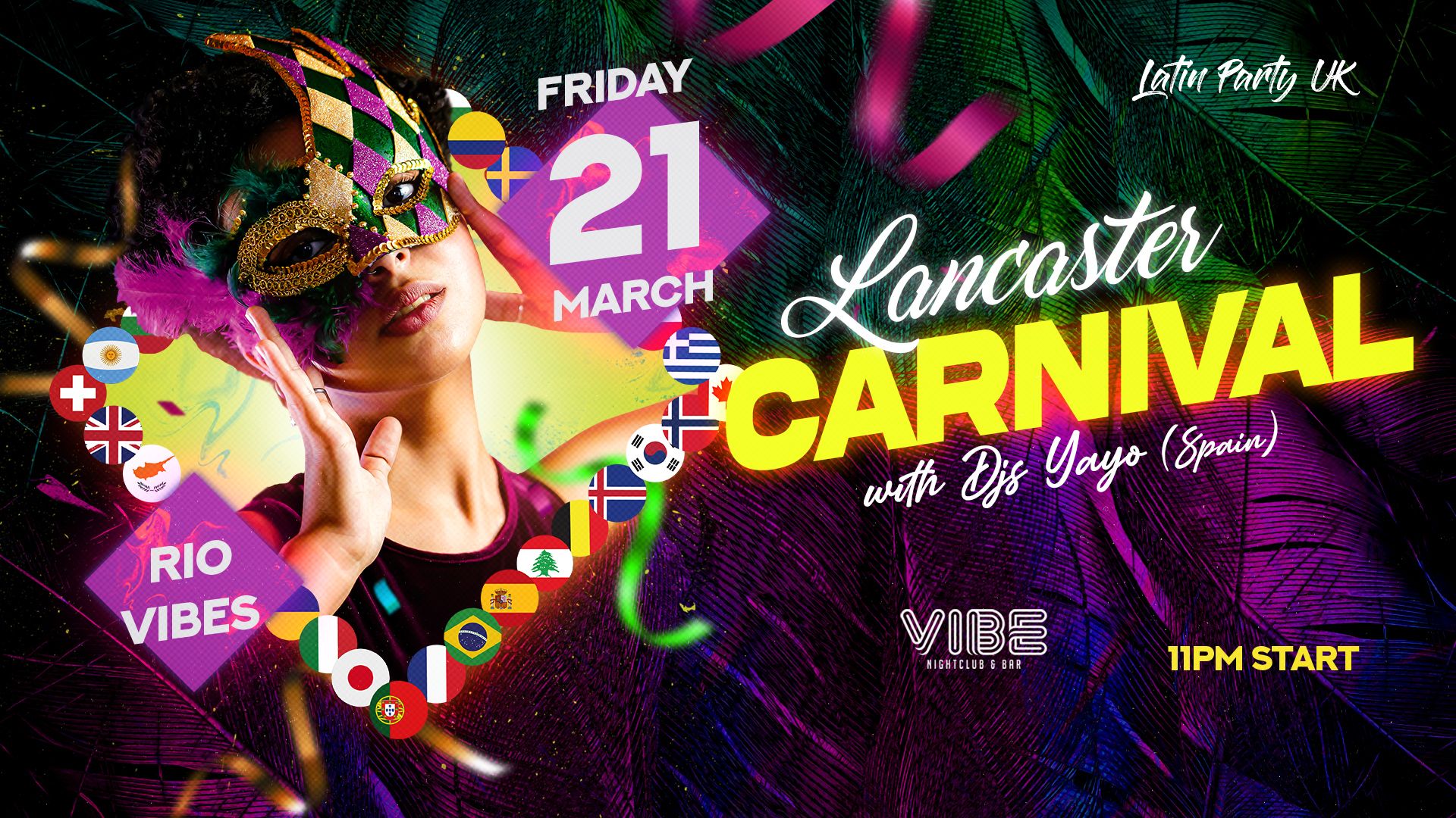 Latin Party CARNAVAL Lancaster – Friday 21st March