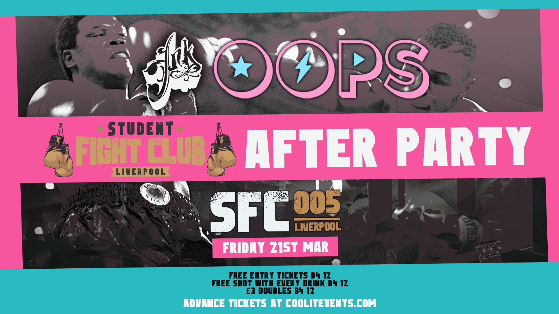 OOPS FRIDAYS 🪩🎉 – Student Fight Club After Party – Fridays @ INK
