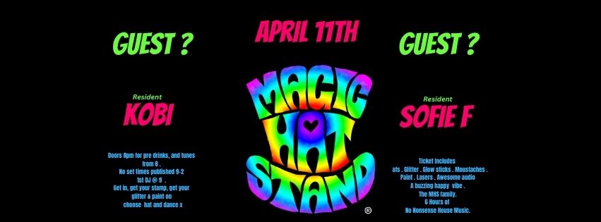 Magic Hatstand – Fri 11 April – Bomba – Exeter
