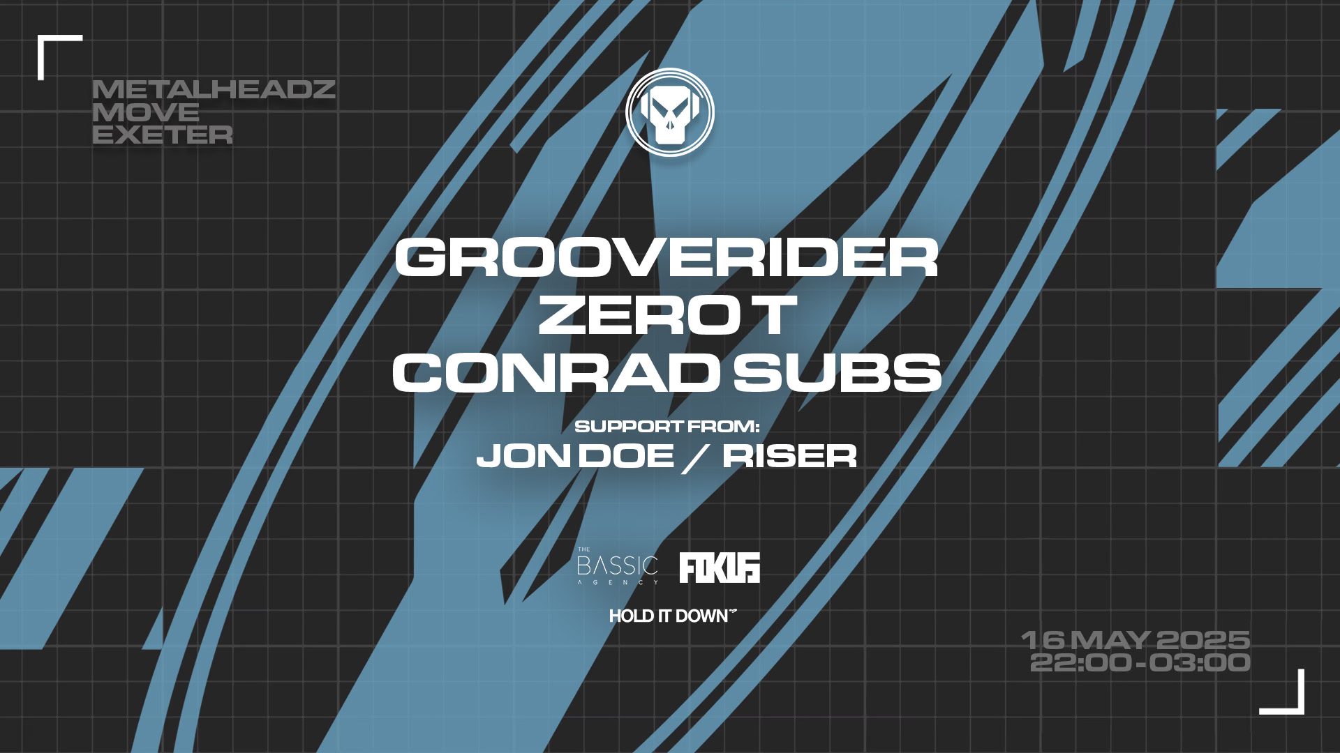 Metalheadz in Exeter ft. Grooverider, Zero T & Conrad Subs
