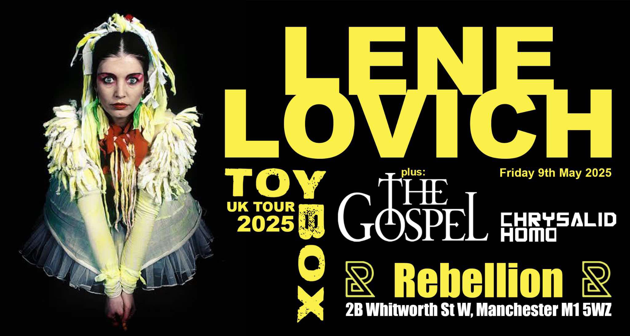 LENE LOVICH Toy Box 2025 UK Tour + The Gospel & Chrysalid Homo