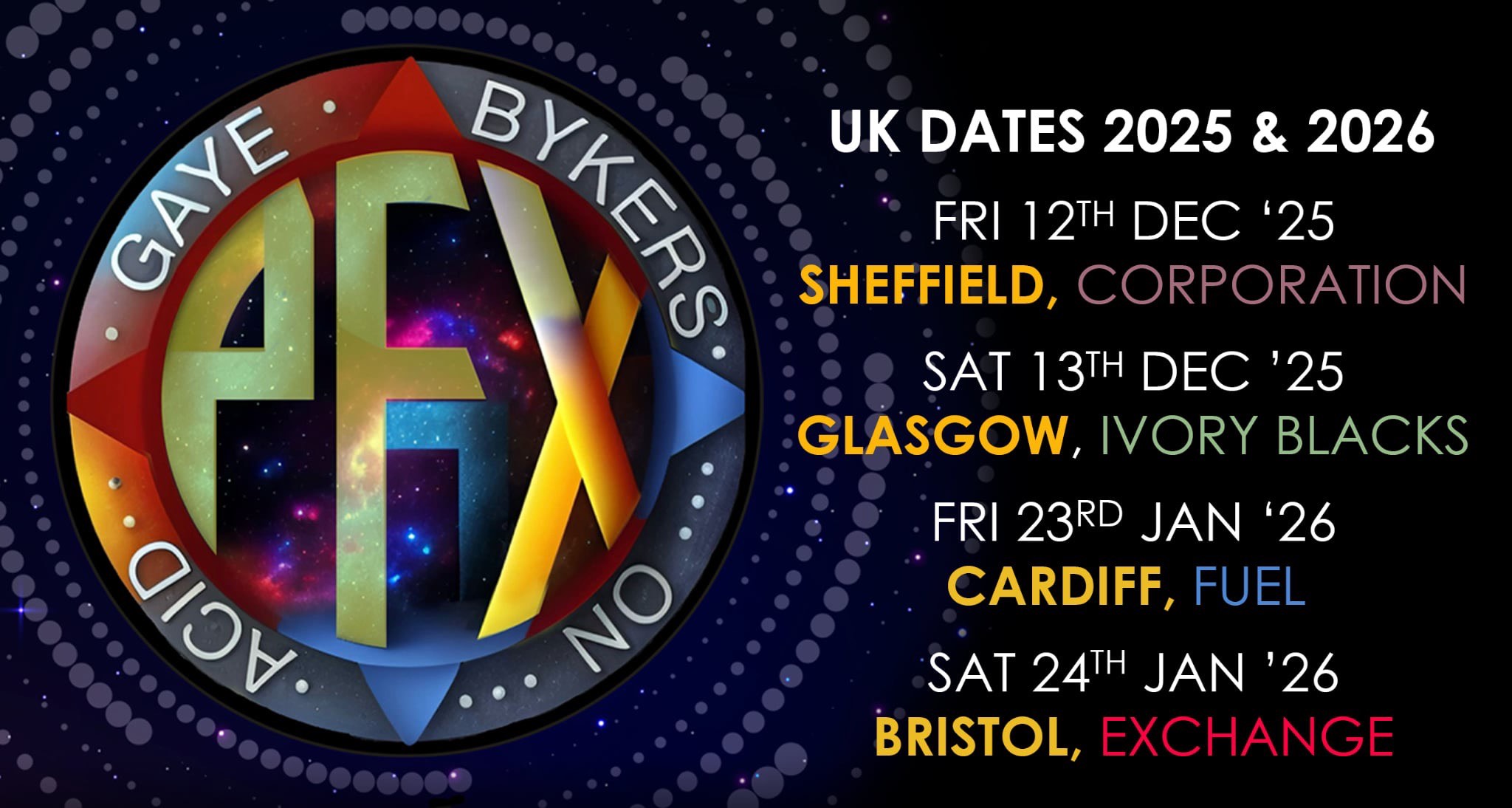 GAYE BYKERS ON ACID + Special Guests | GLASGOW