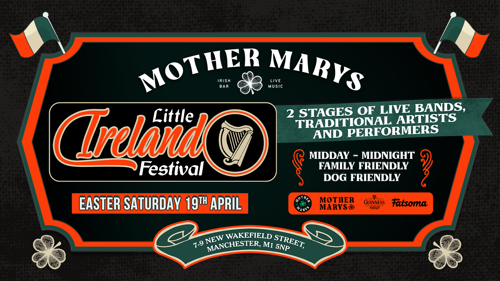 LITTLE IRELAND FESTIVAL: Easter Saturday ☘️ 🇮🇪