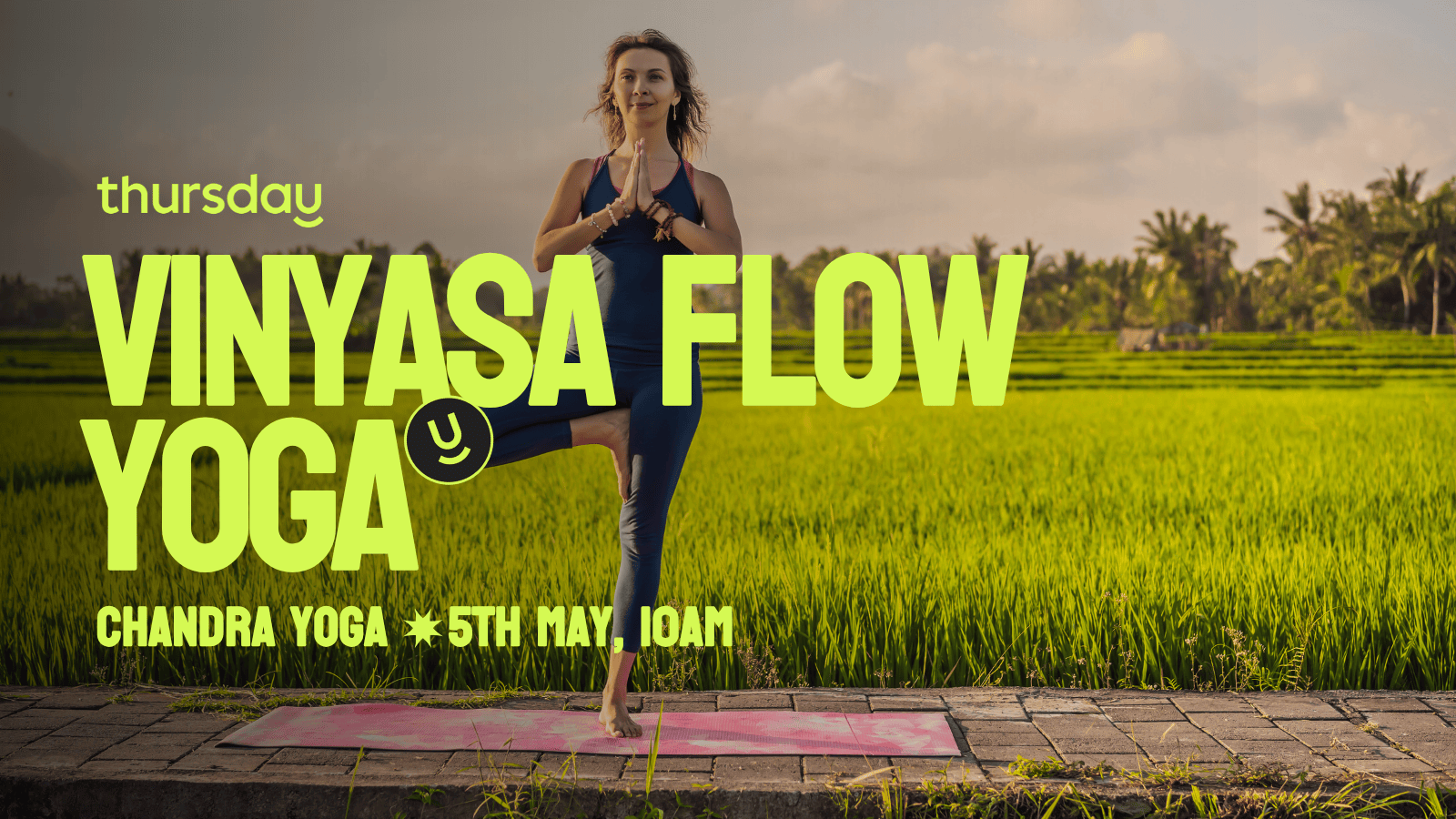 Monday | Vinyasa Yoga – Free Add On (limited spots) | Chandra Yoga Bali