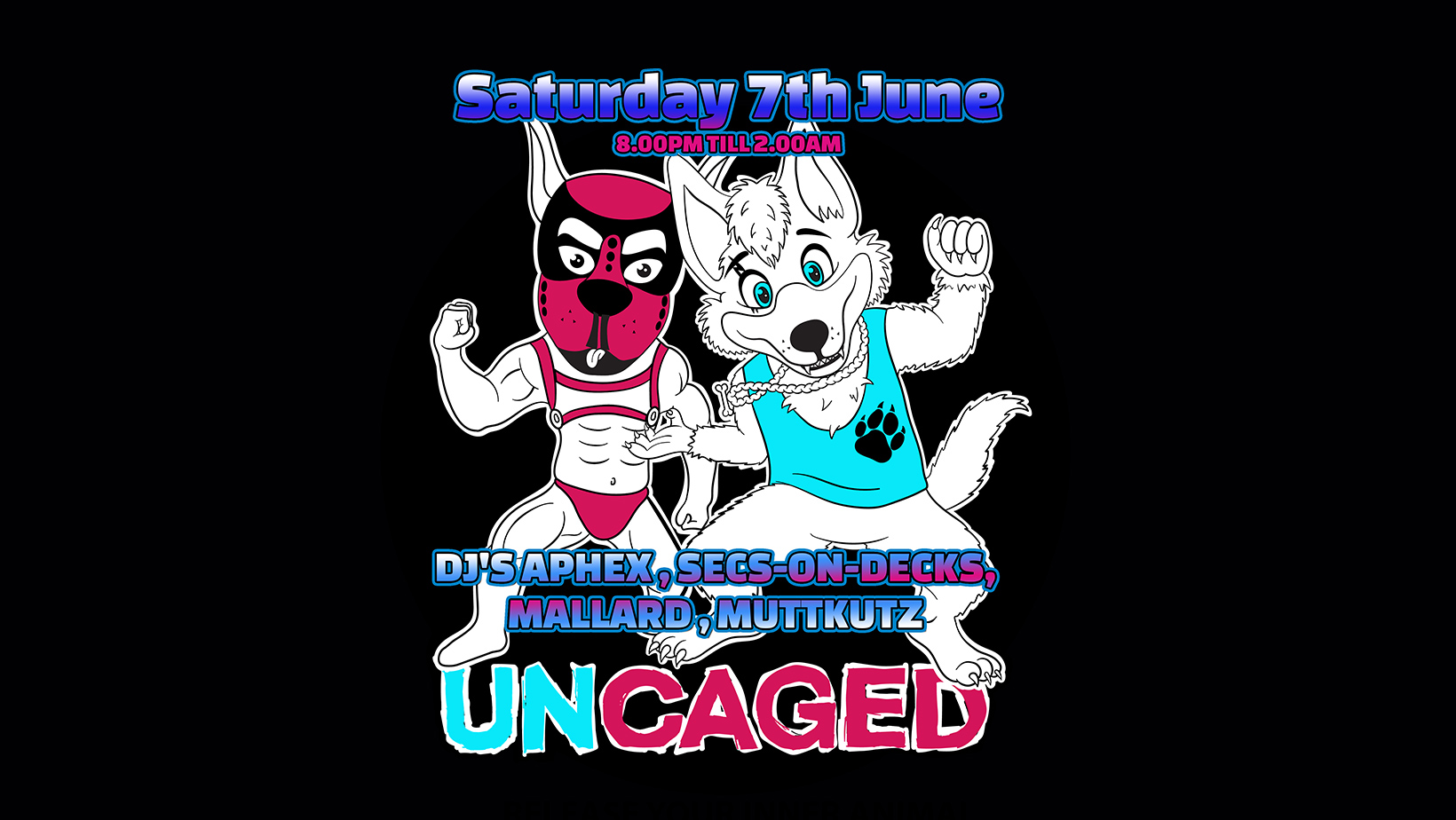UNCAGED – Release Your Inner Animal // House & Techno // Sat 7 June // Bomba Exeter