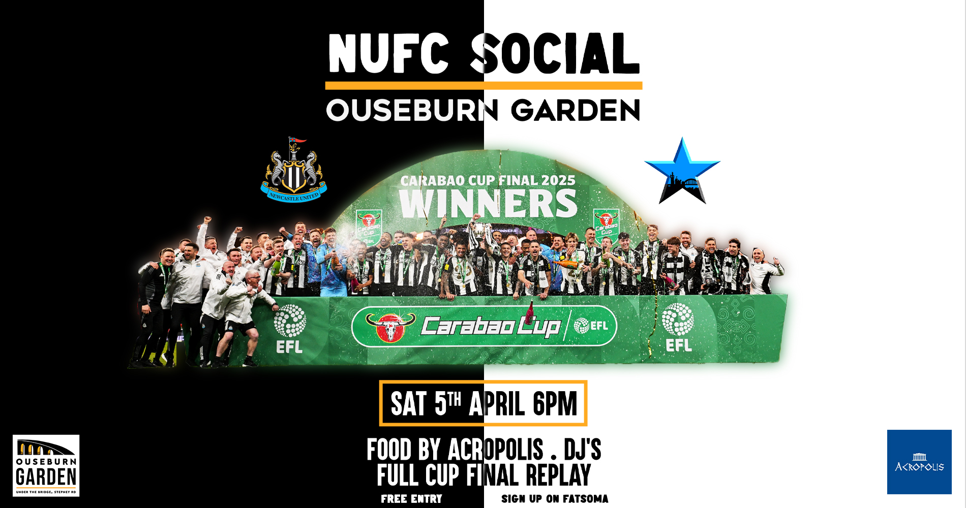 NUFC Social & Cup Winners’ Event