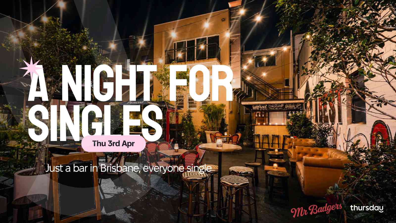 Thursday | The Copacabana Club – Mr Badgers (40-55) | Wooloongabba