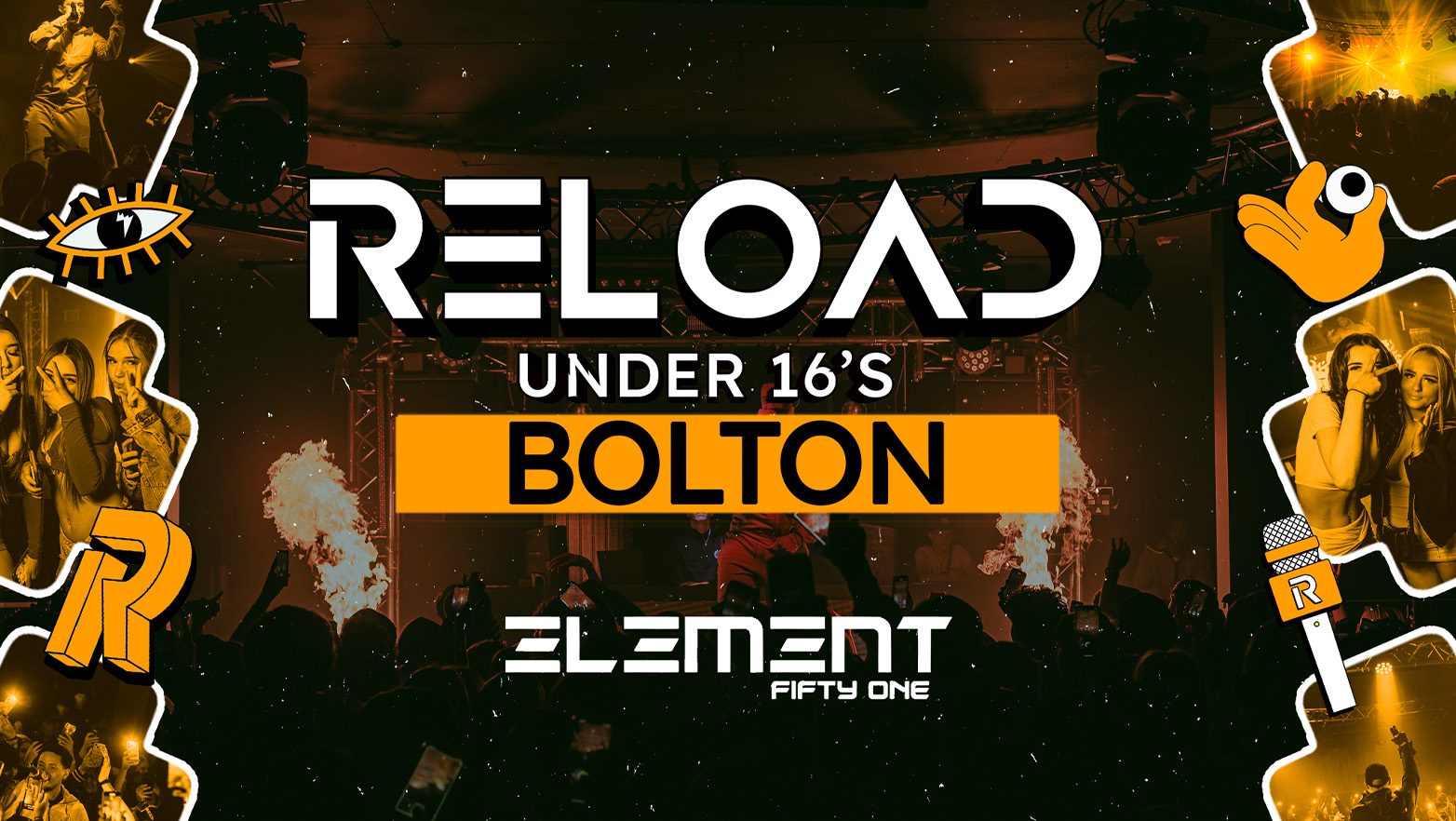 Reload Under 16s Bolton – Easter Rave