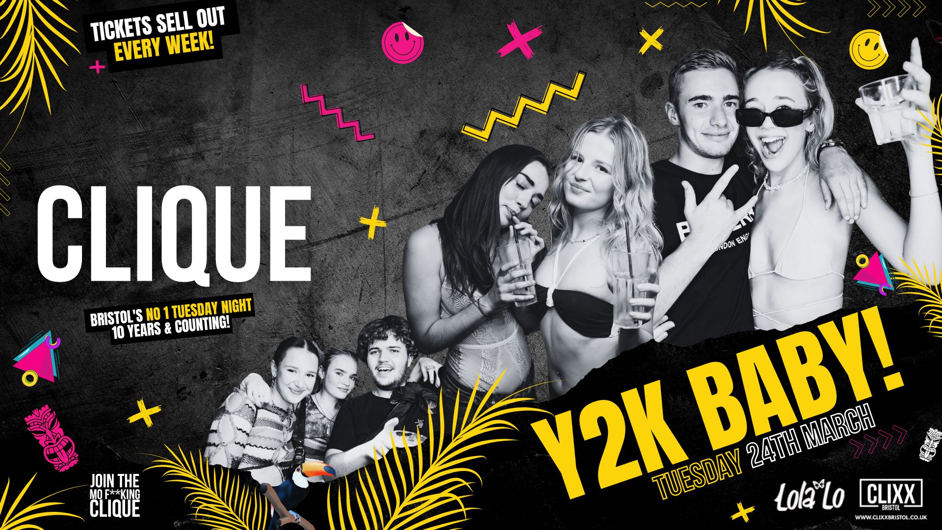 CLIQUE | Y2K BABY 😋  Last Event before Easter