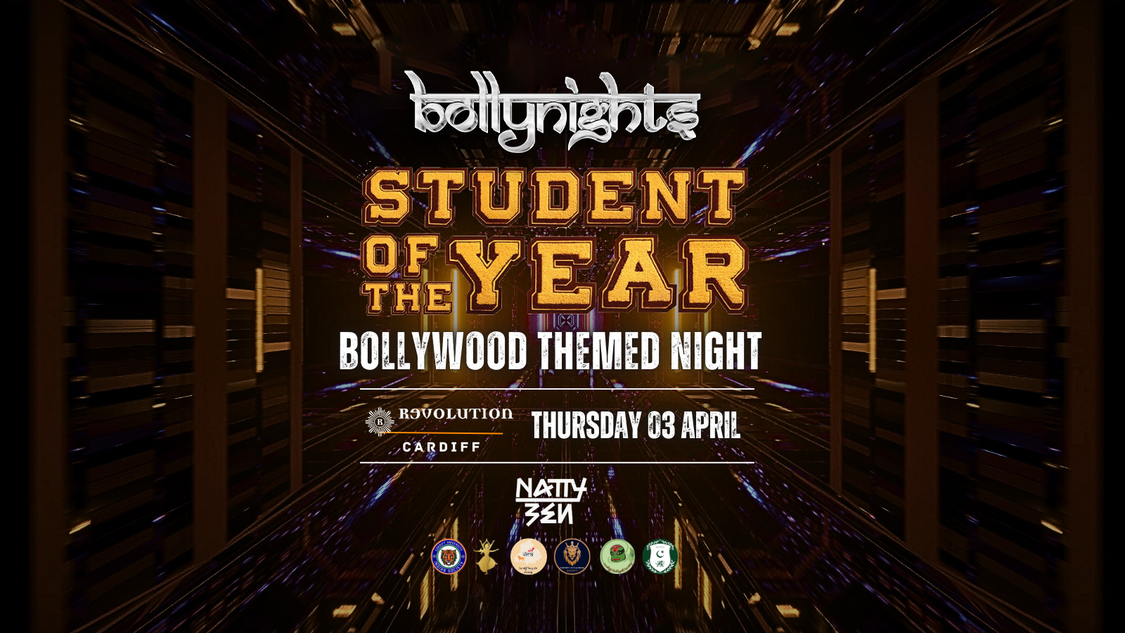 Bollynights Cardiff – Student Of The Year | Thursday 3rd April | Revolution Cardiff