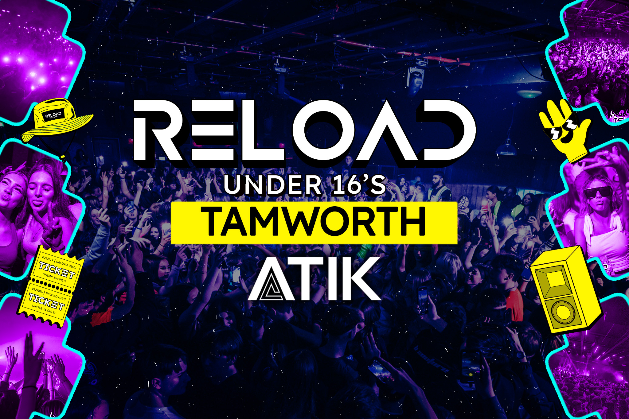 Reload Under 16s Tamworth – Easter Rave
