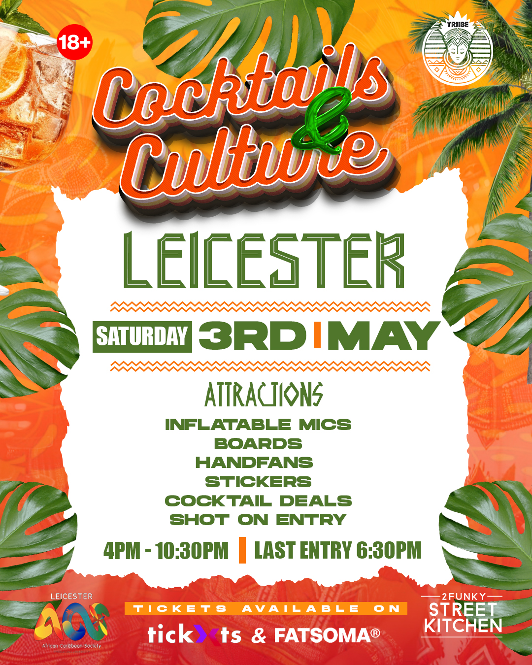 TRIIBE AND 2 FUNKY  Presents COCKTAILS & CULTURE