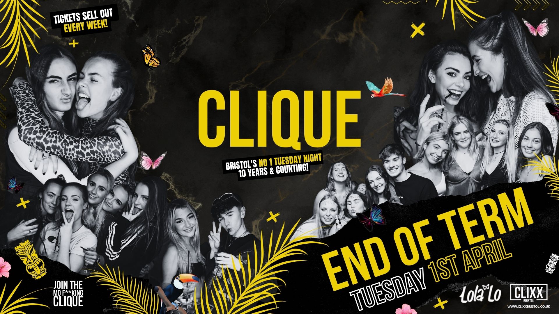 CLIQUE | End Of Term Special 😋  Free shot with every ticket