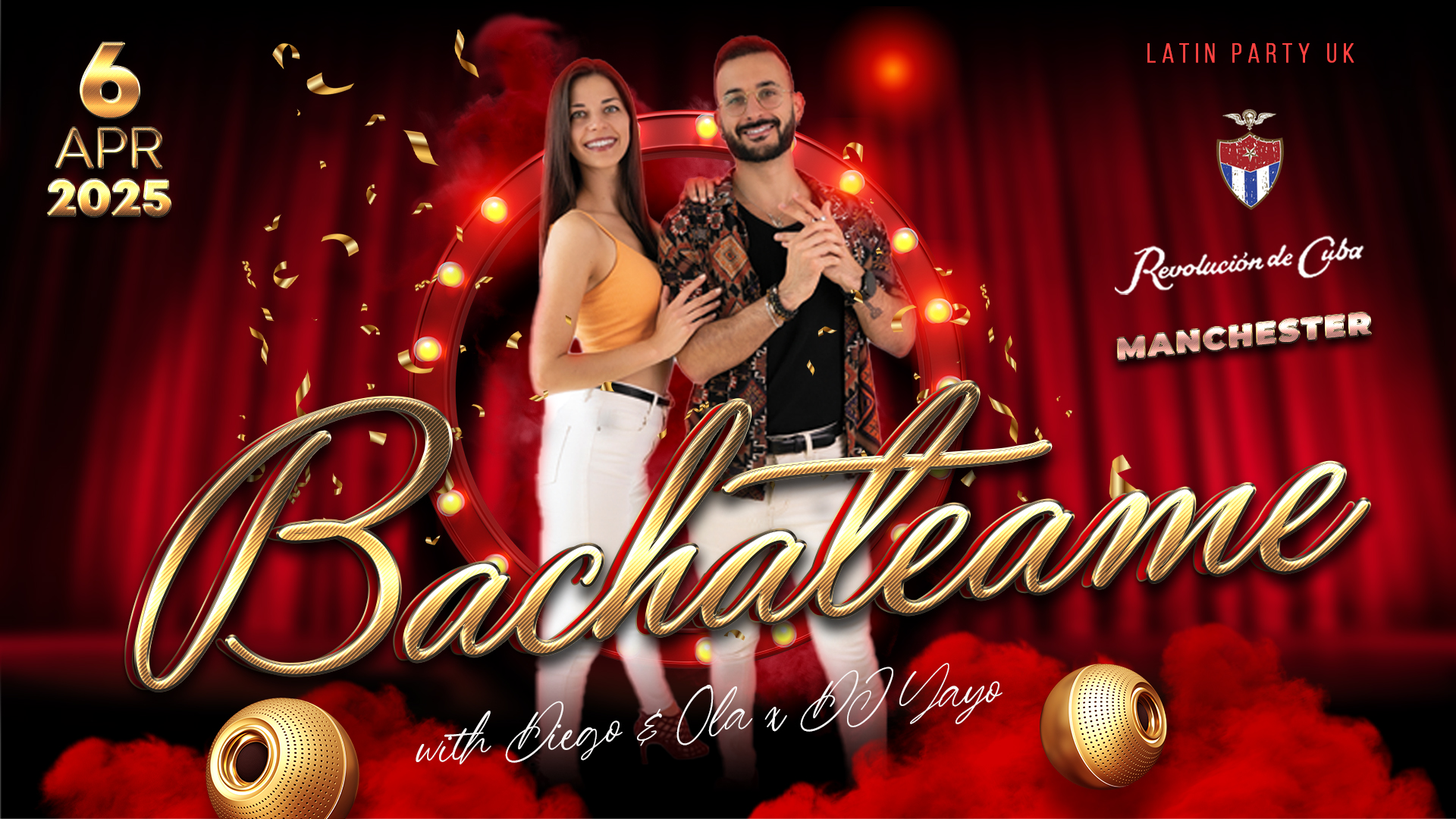 Bachateame Manchester – Sunday 6th April | Revolution de Cuba