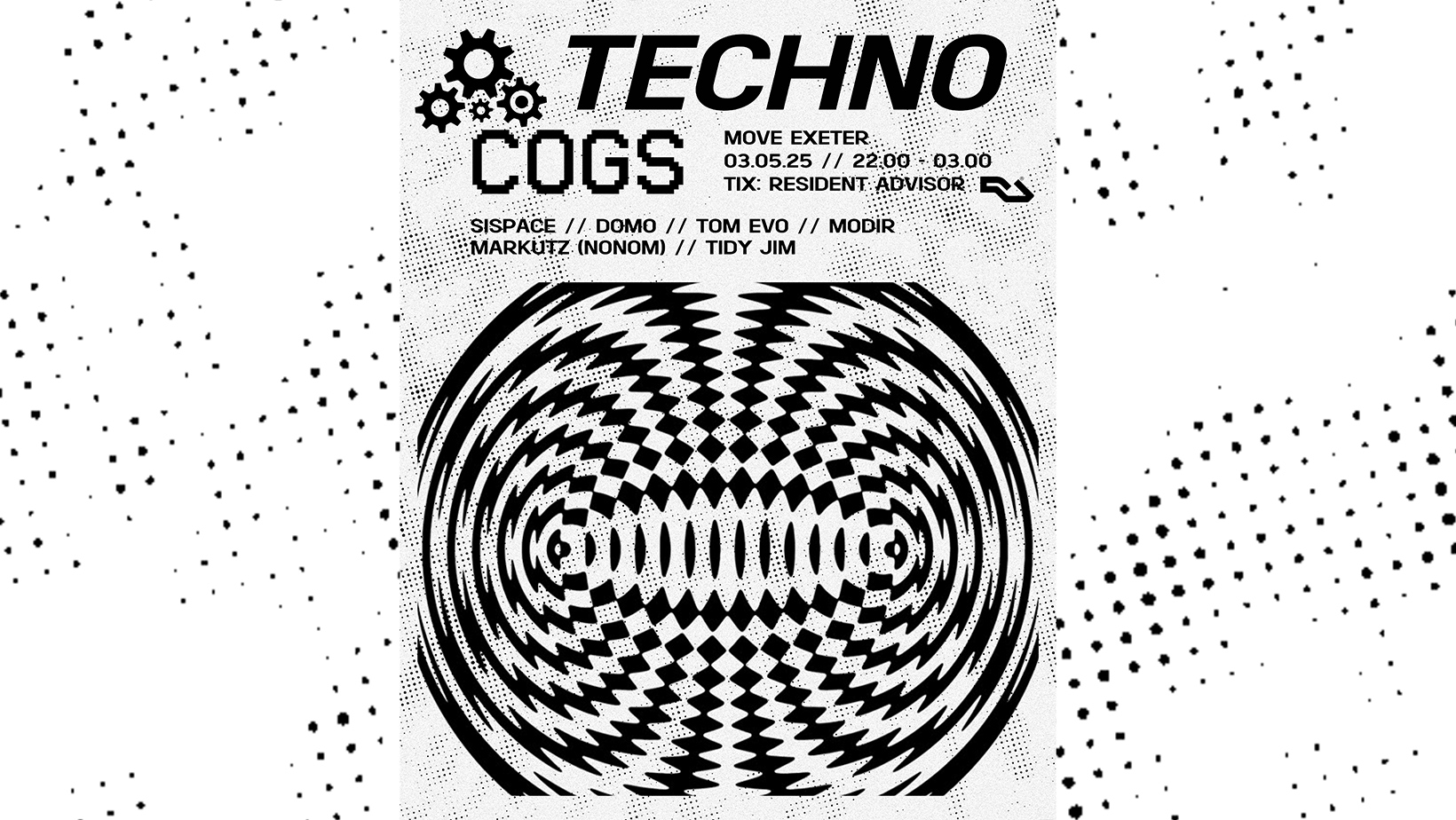 Cogs Techno – Sat 3 May – Move Exeter