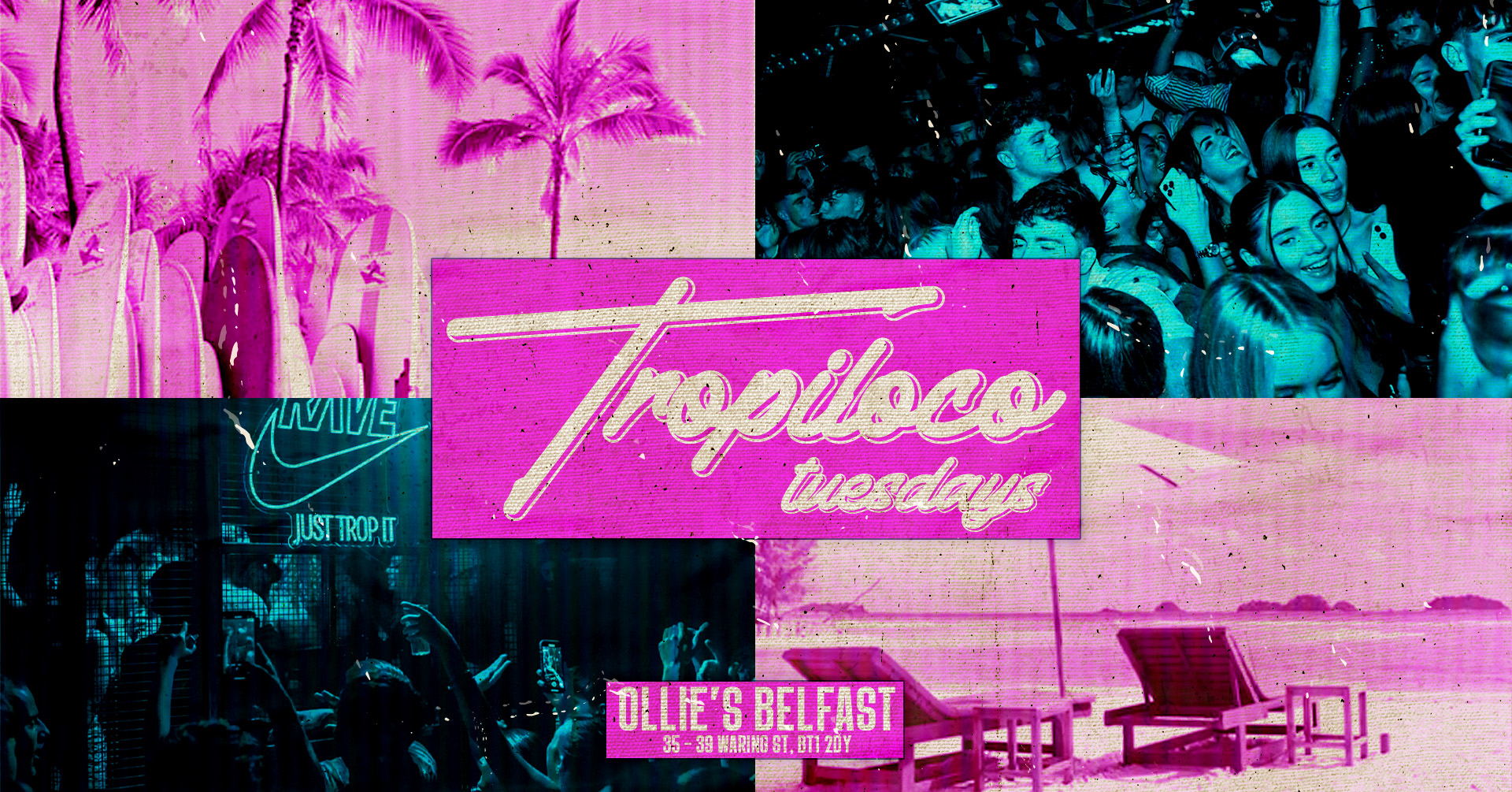 🪩🌴 TROPILOCO @ OLLIE’S – EASTER RETURNERS SPECIAL! FIRST 100 PEOPLE GET A FREE DRINK! – EVERY F*CKING TUESDAY BABYY 🌴🪩 £3 SHOTS & £5 DOUBLES