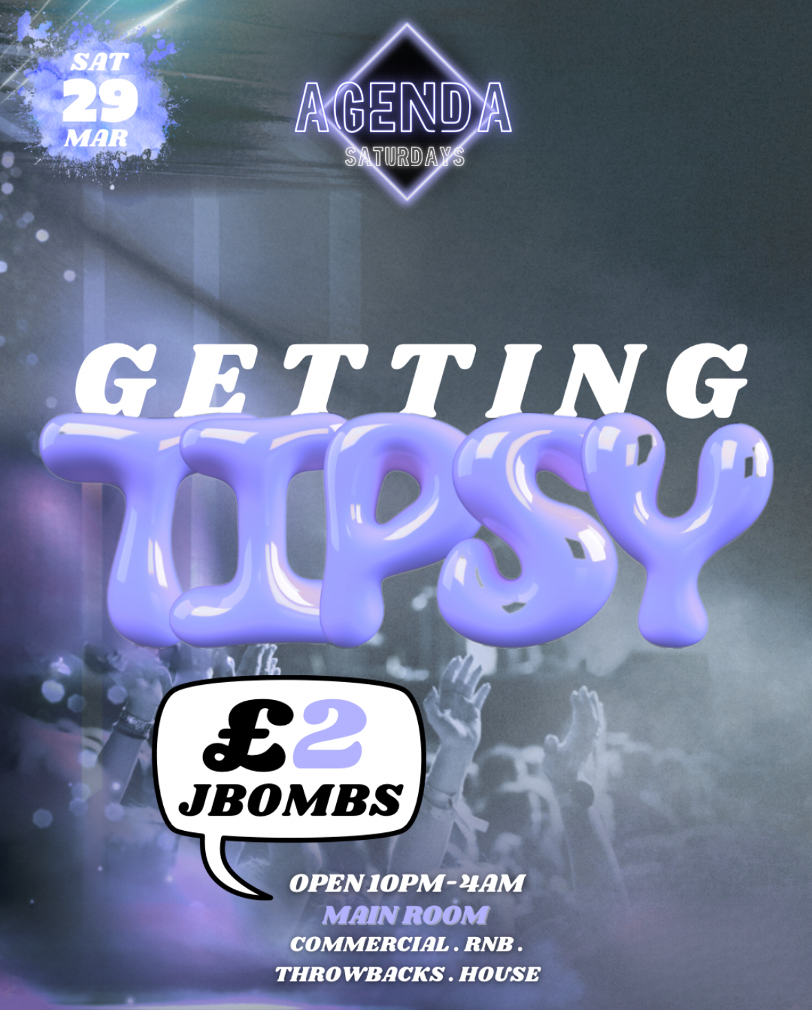 AGENDA SATURDAYS – TIPSY