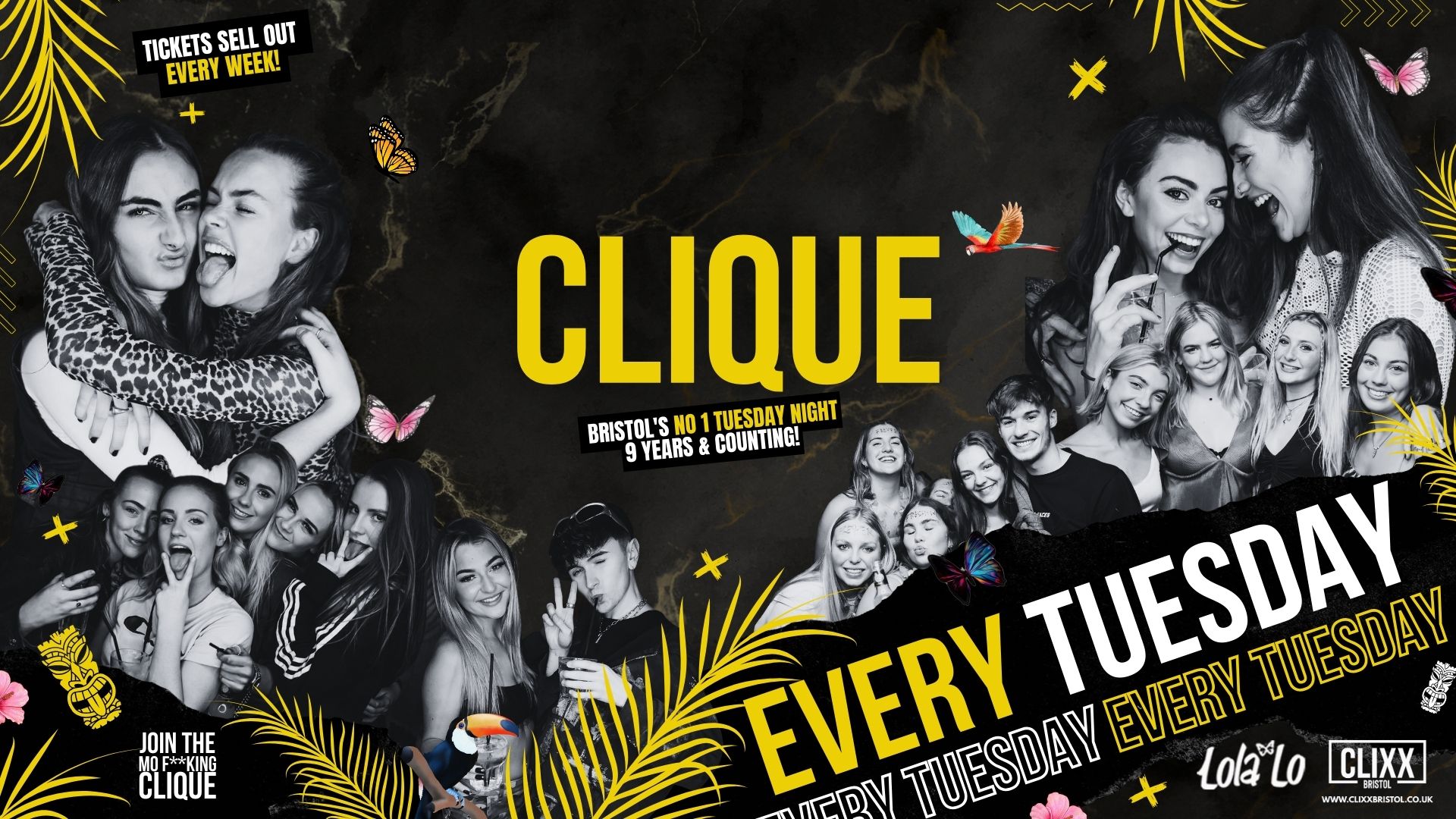 CLIQUE | Every Tuesday 😋  Join The Mo F**king Clique