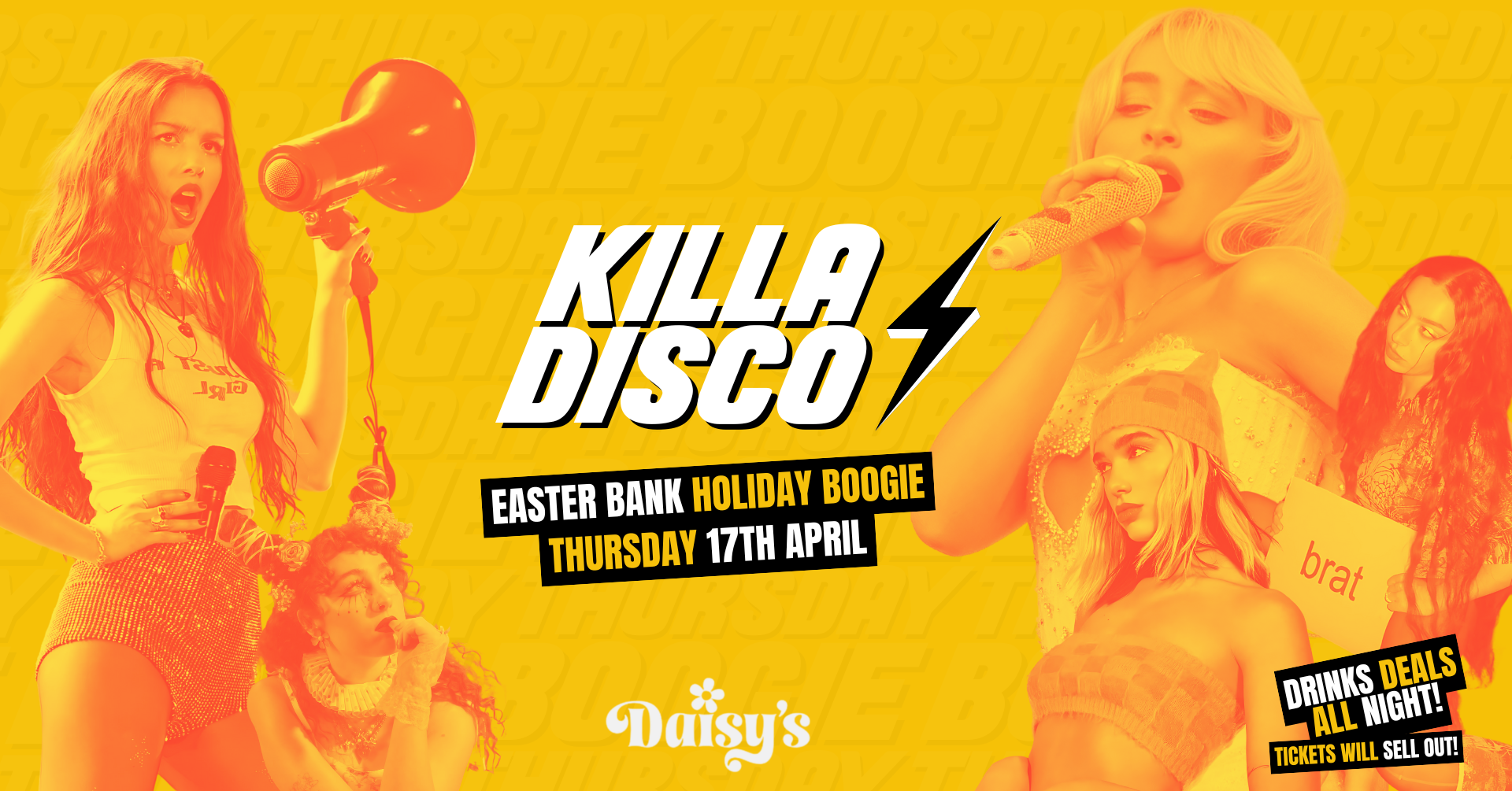 KILLA DISCO – Bank Holiday Boogie @ Daisy’s