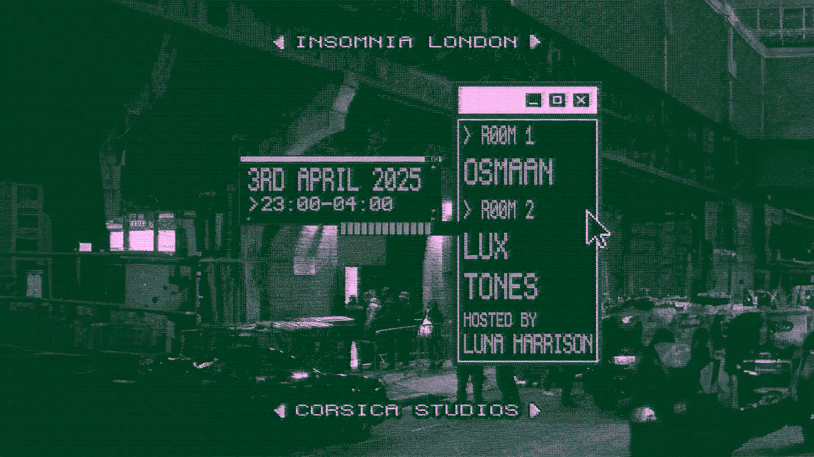 Insomnia London – House x DnB x Techno – Thursday’s at Corsica Studios