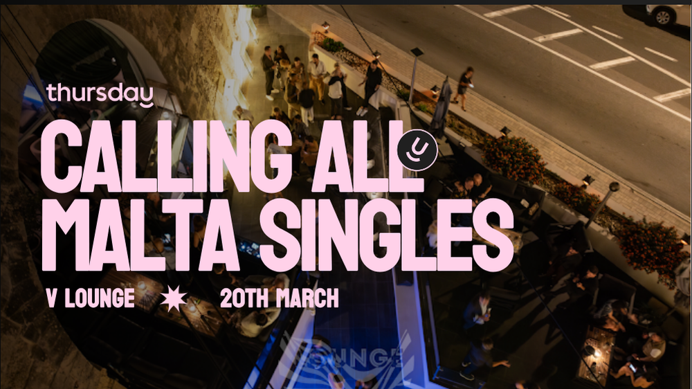 Thursday | V Lounge | Valletta Age range: + 18