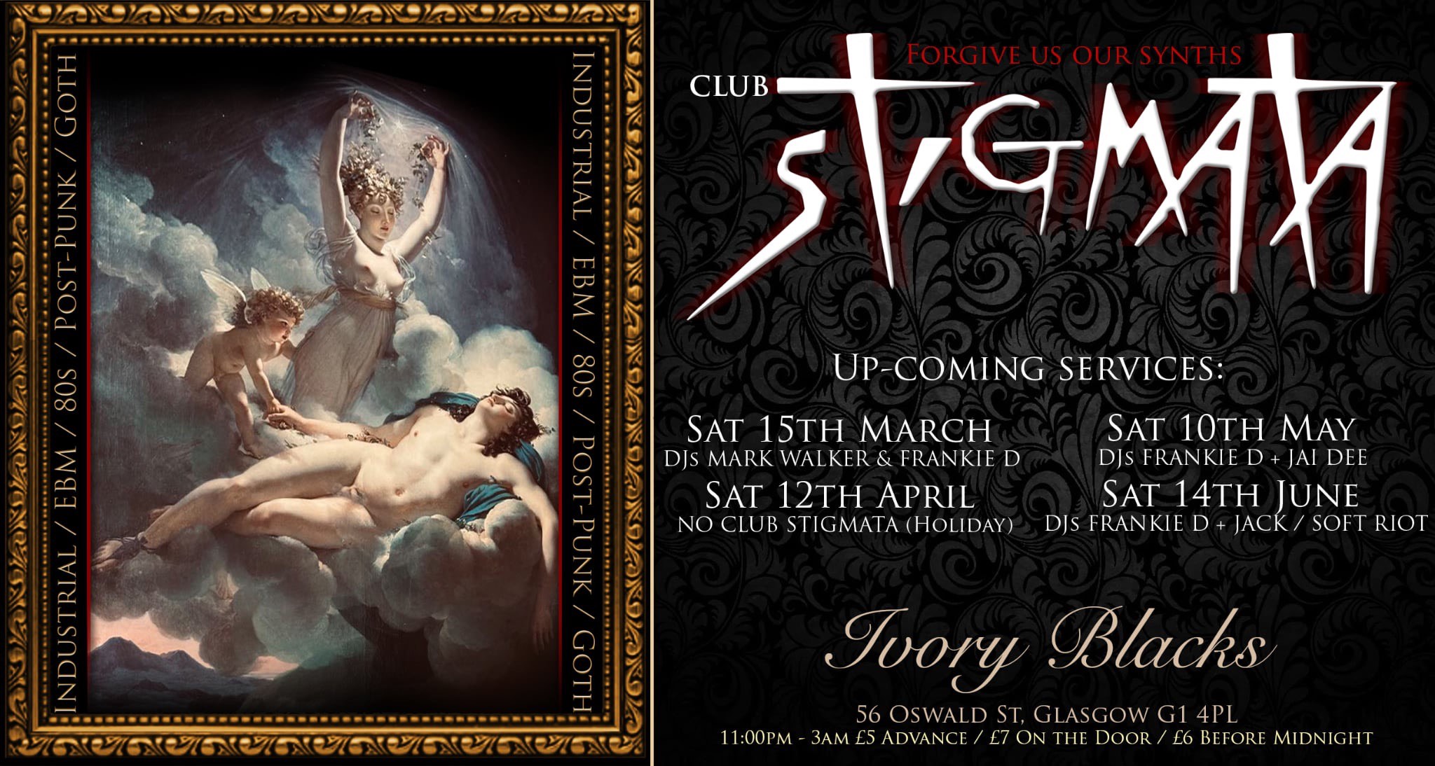 CLUB STIGMATA – Dj’s FRANKIE D & MARK WALKER