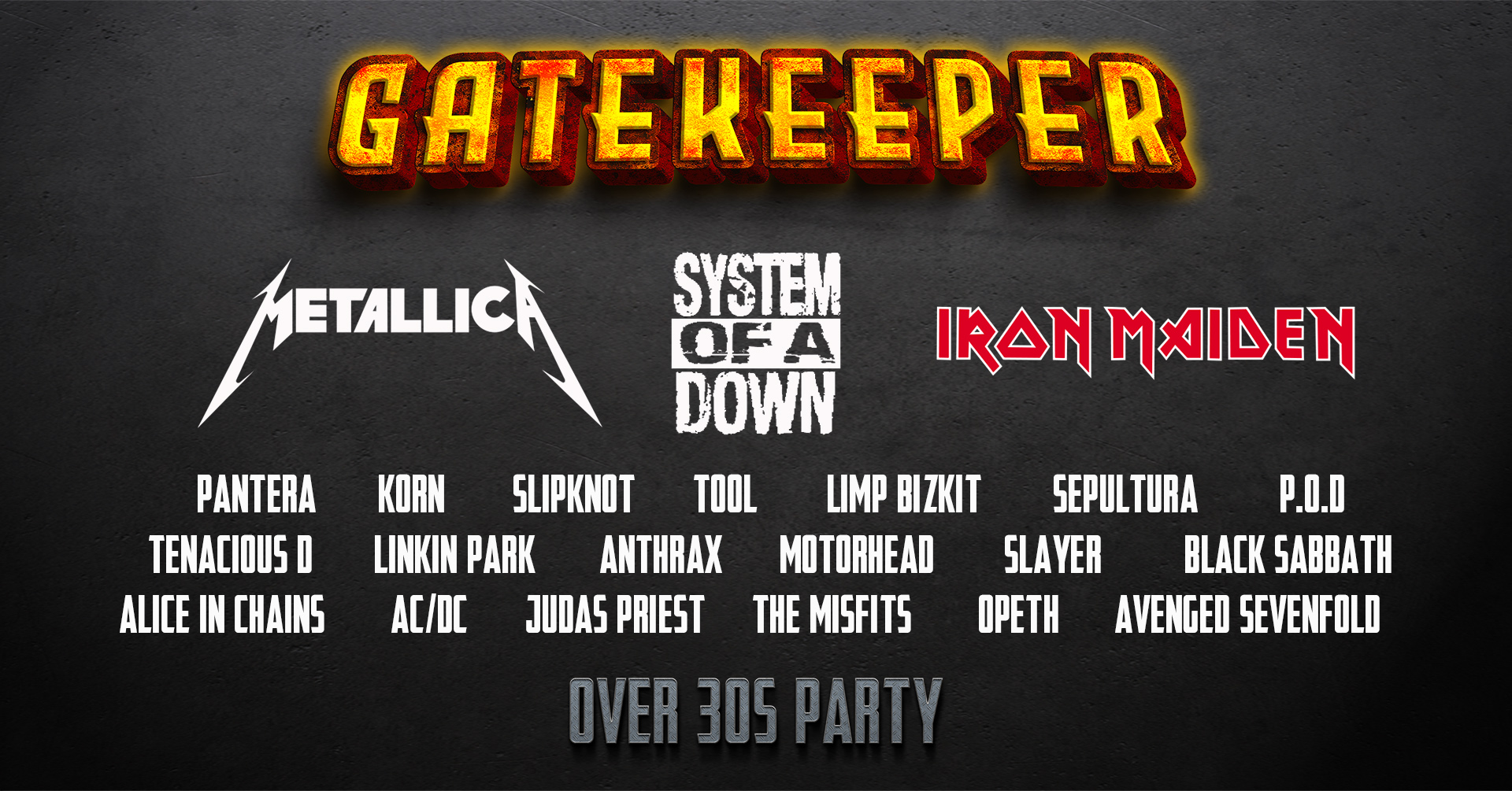 GATEKEEPER – Metal Night: Over 30s (Dublin)