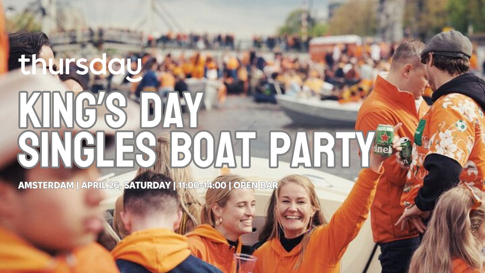King’s Day | Singles Boat Party | Amsterdam