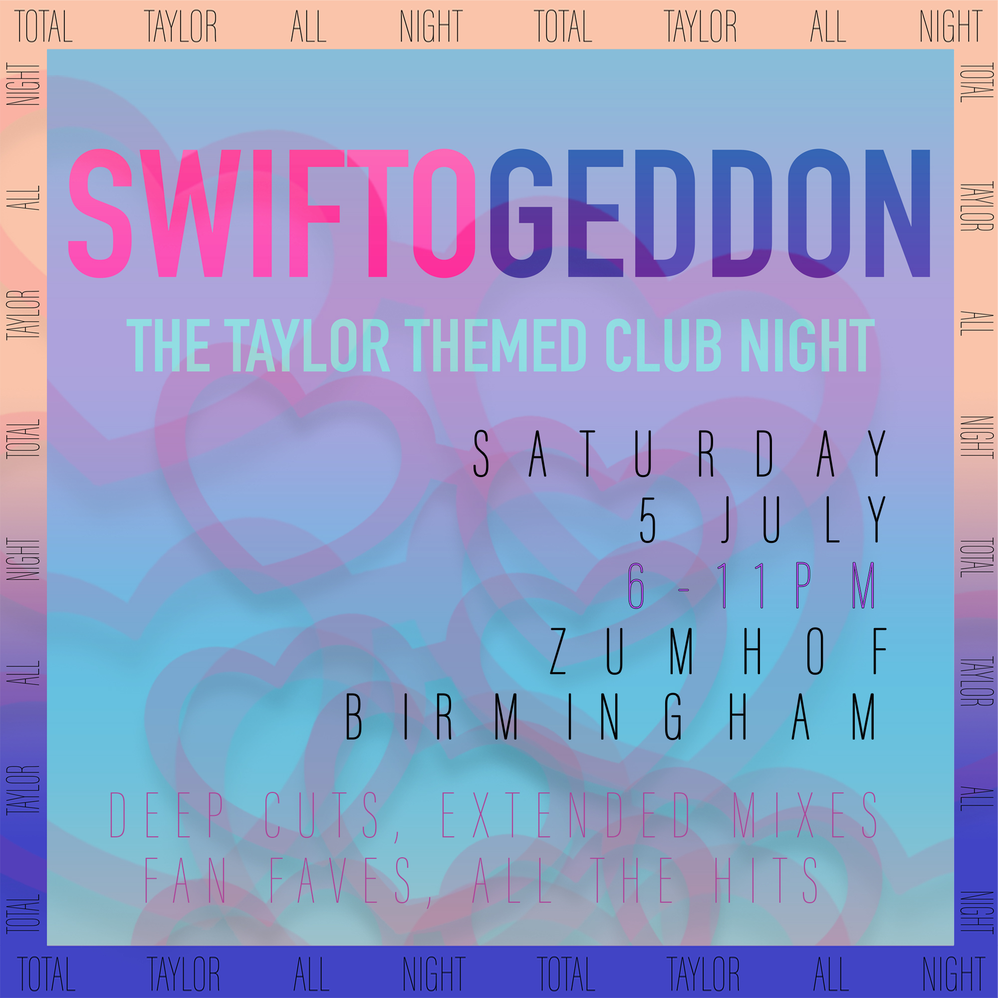 Swiftogeddon – The Taylor Themed Club Night