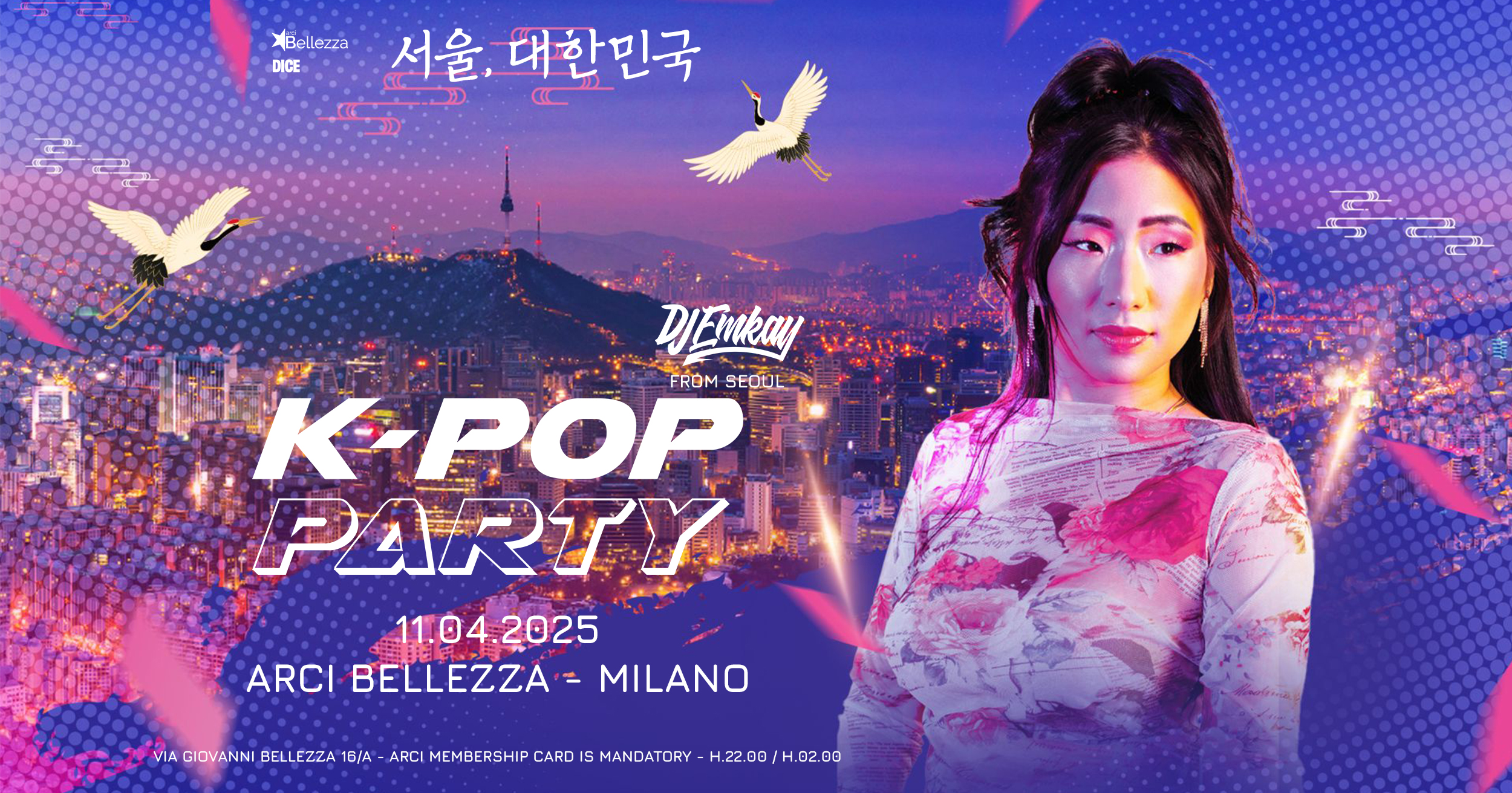 MILANO, ITALY – K-Pop Party with DJ Emkay | 11th April Friday