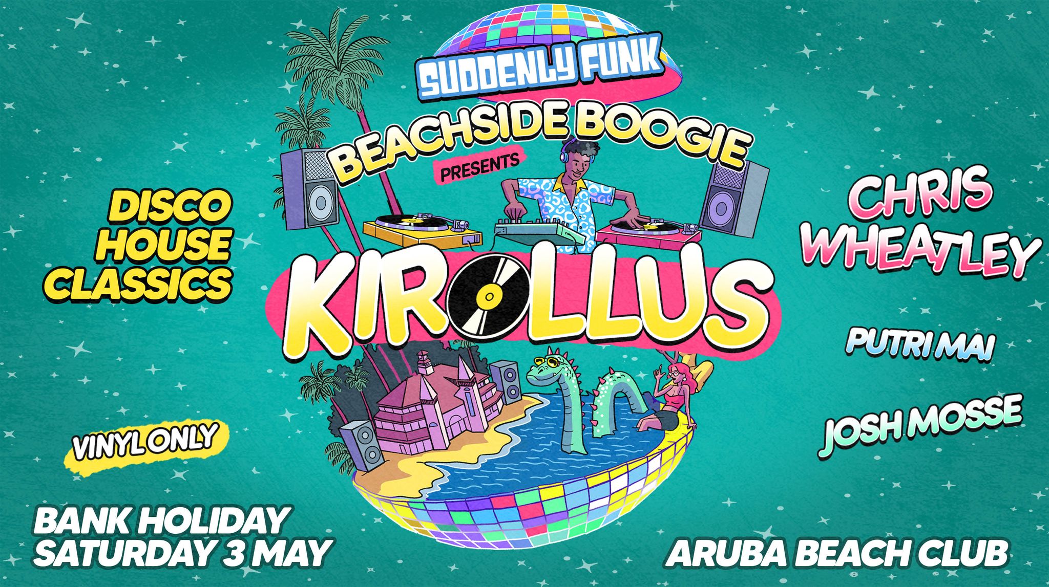 Suddenly Funk presents Beachside Boogie W/ Kirollus
