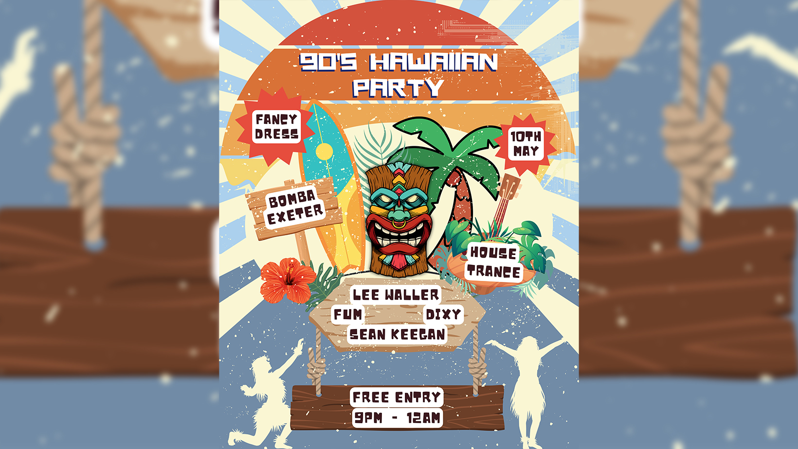 Hawaiin 90’s Party – Fancy Dress – Free Entry – Sat May 10 – Bomba – Exeter