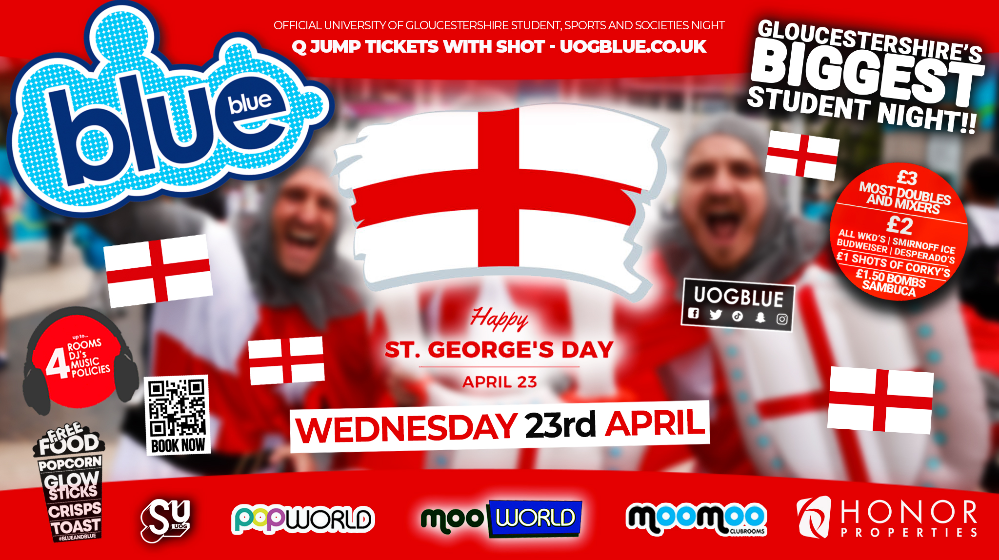 Blue and Blue Wednesdays | St Georges Day Party!