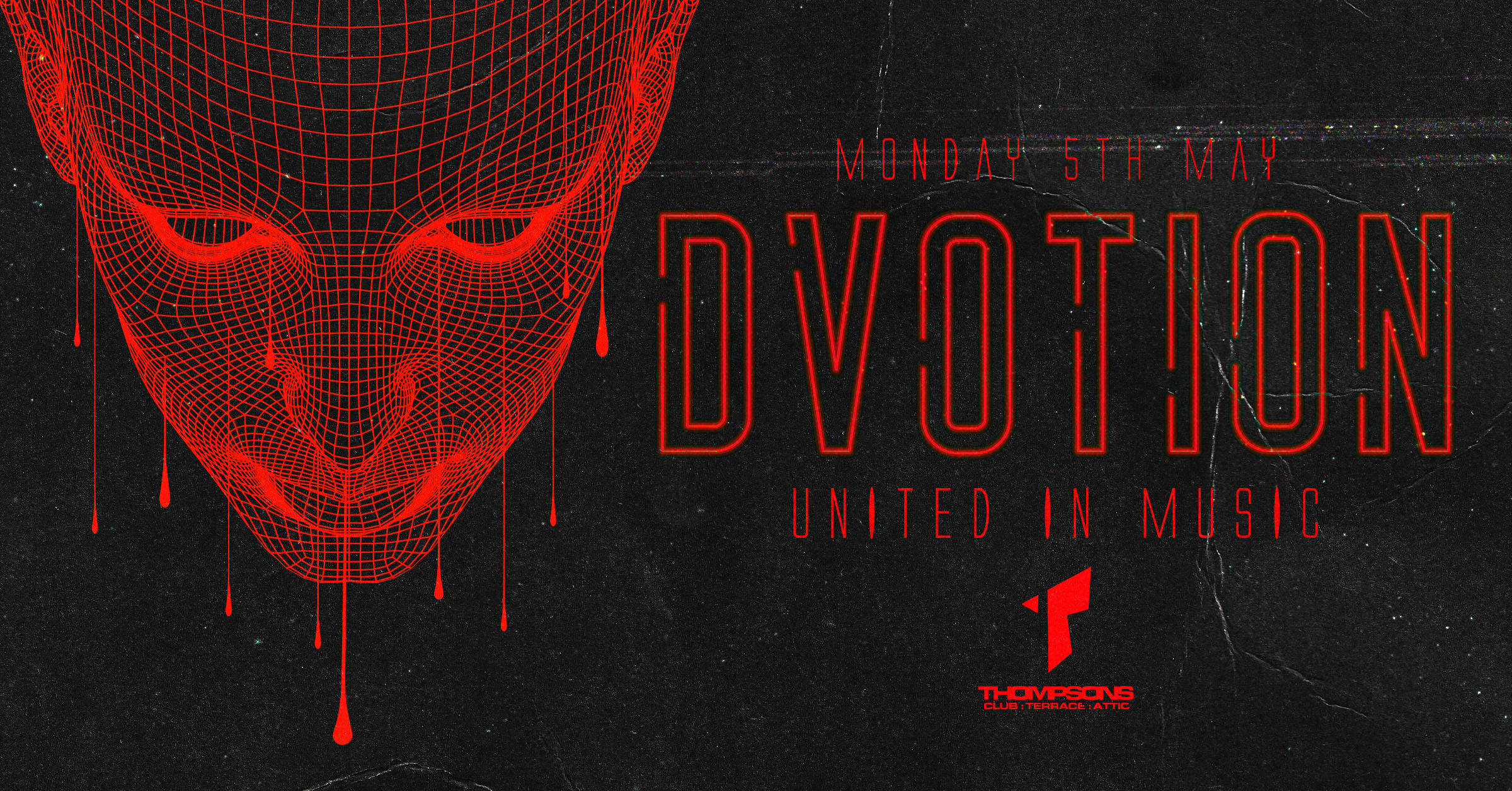 ♦️ DVOTION TAKES ON BELFAST – SOLD OUT! LIMITED LATE ENTRY TICKETS LEFT! – RACES AFTERPARTY @ THOMPSONS ♦️ 🔊 HOUSE | TECHNO | GARAGE 🔊 05.05.25