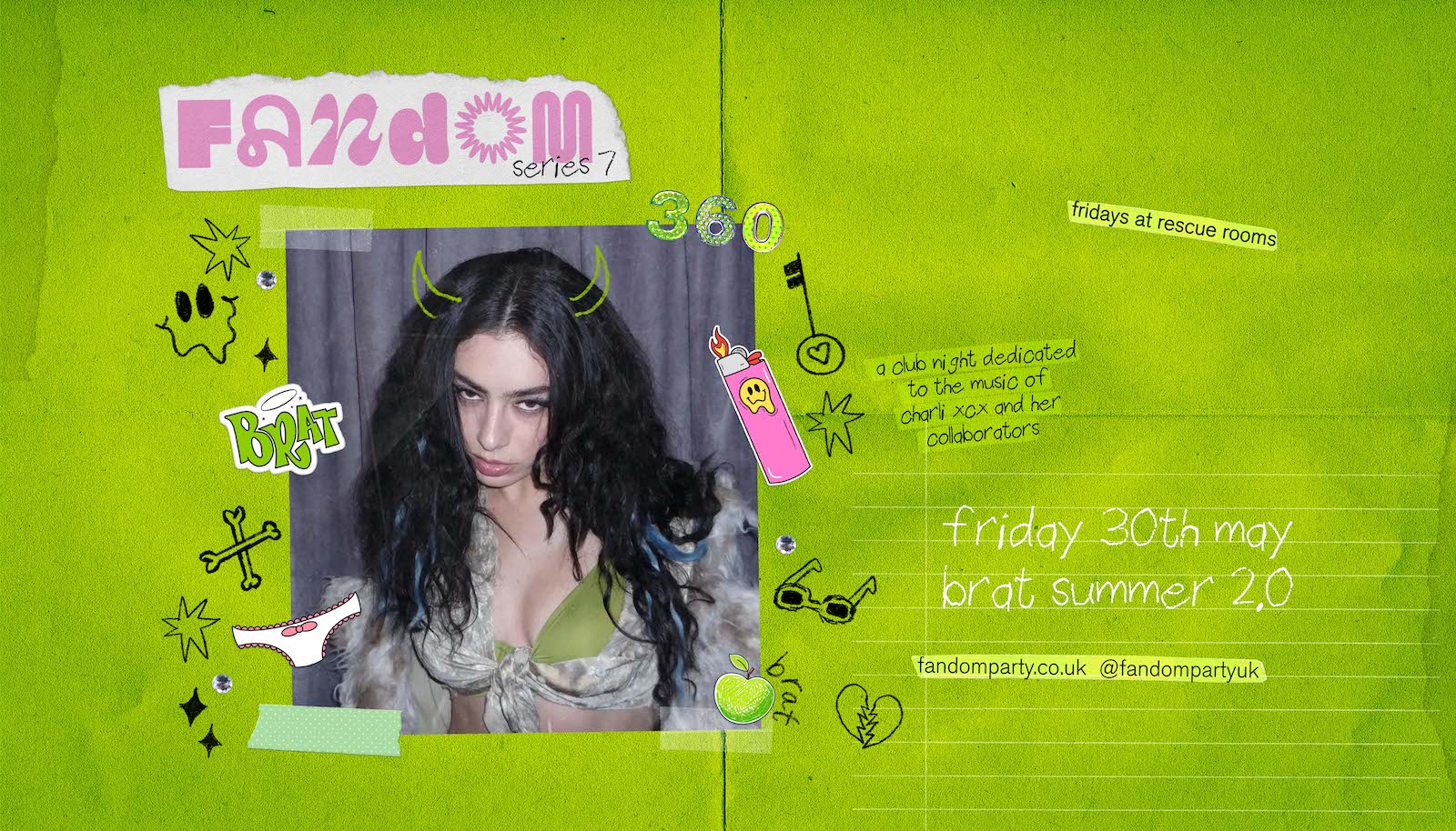 brat summer 2.0 🍏 Fandom @ Rescue Rooms, Nottingham