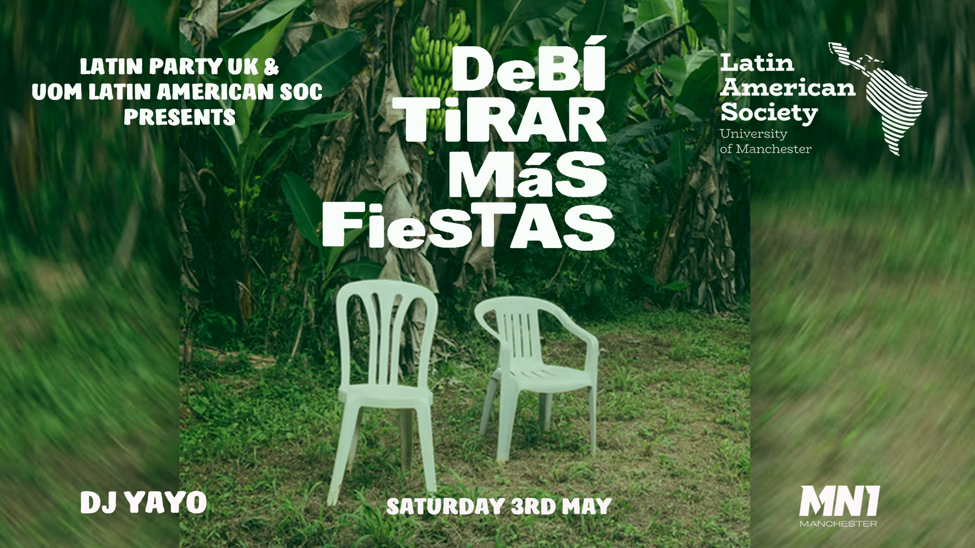 DeBI TiRAR MaS FieSTaS – DtMf | Latin Party Manchester