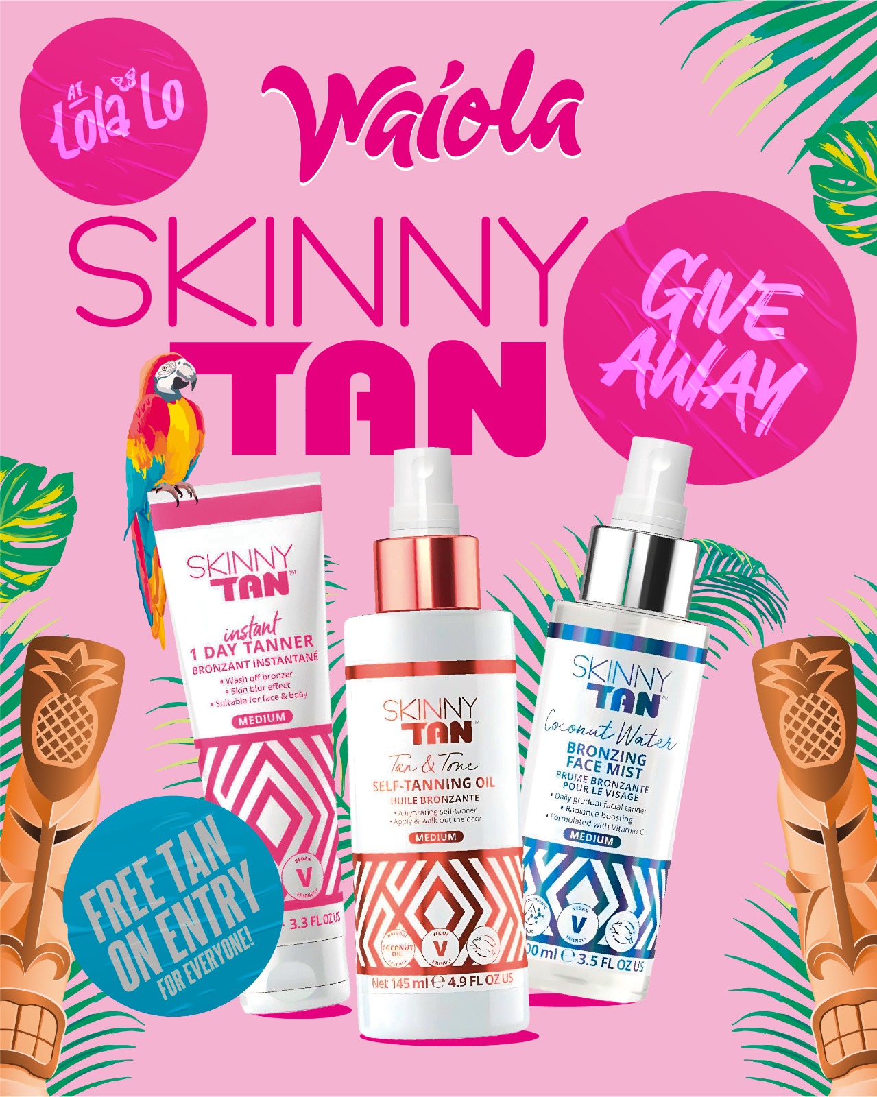 Waiola: SKINNY TAN GIVEAWAY 🍊