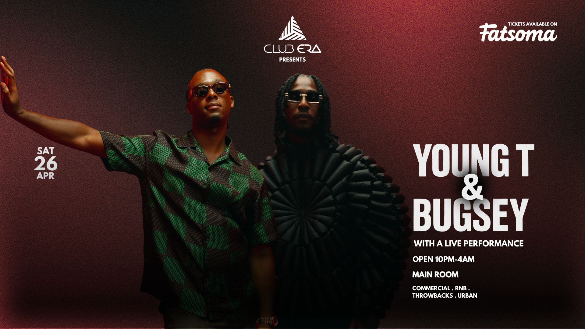 AGENDA SATURDAYS – YOUNG T & BUGSEY LIVE GROUP TICKETS