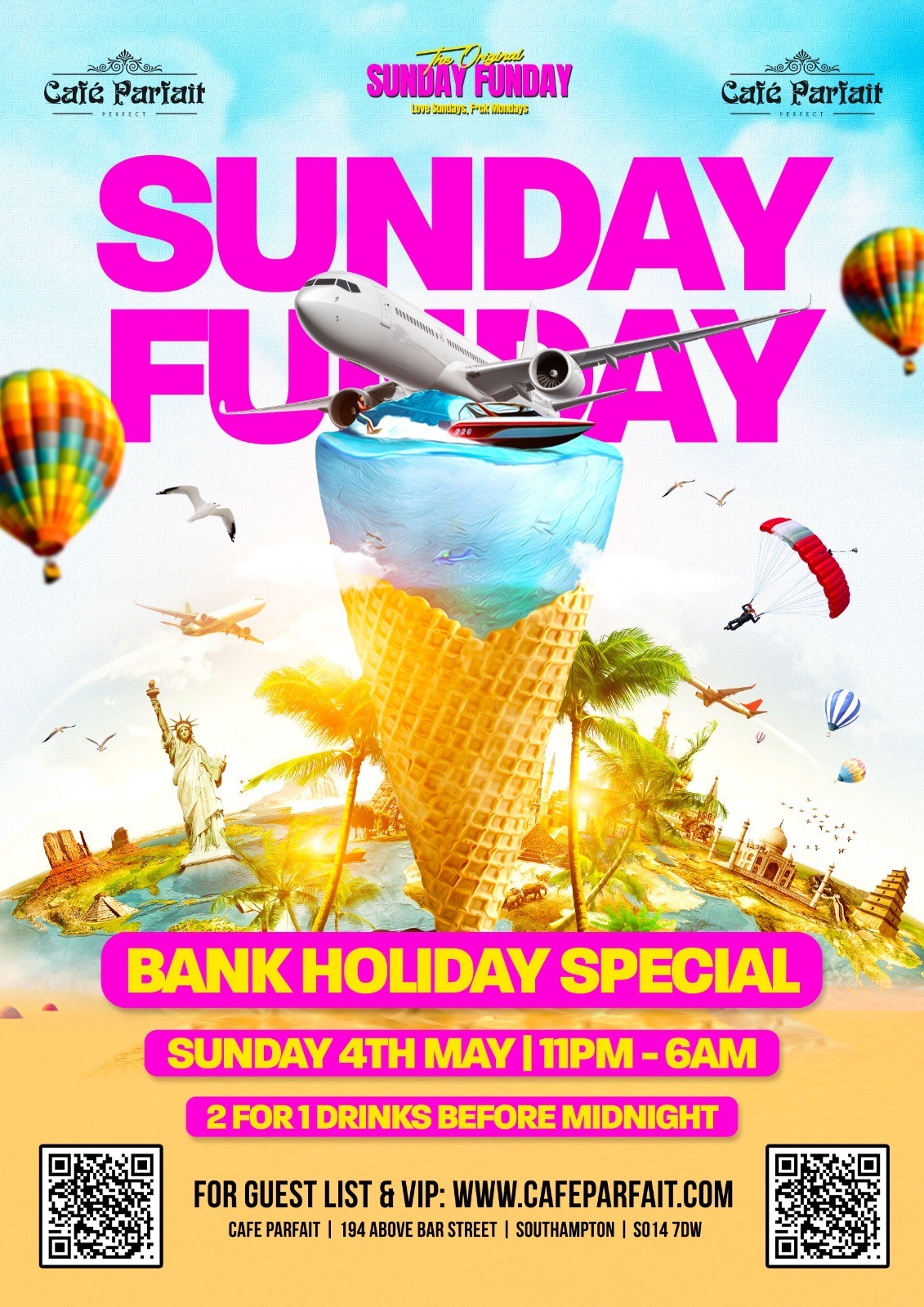 Bank Holiday Sunday – Open till 6am – 04/05/25