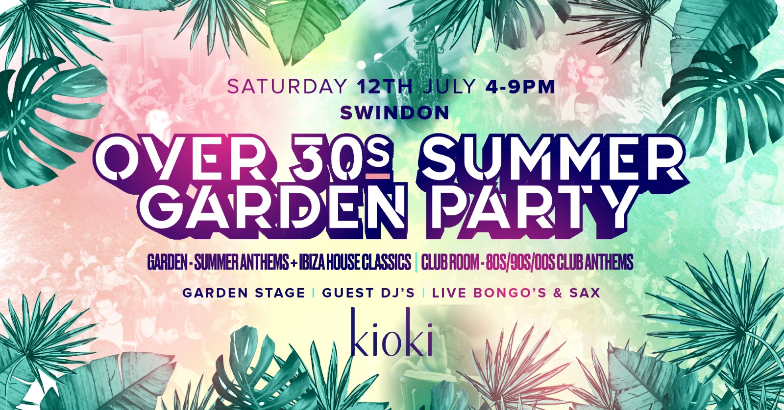 OVER 30s SUMMER GARDEN PARTY – SWINDON 🌞