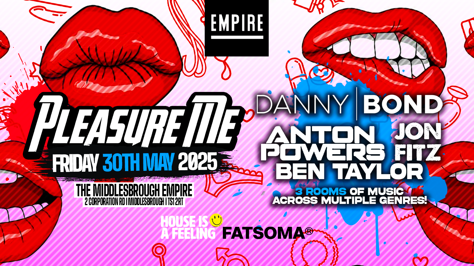 DANNY BOND, ANTON POWERS, JON FITZ, BEN TAYLOR + SUPPORT