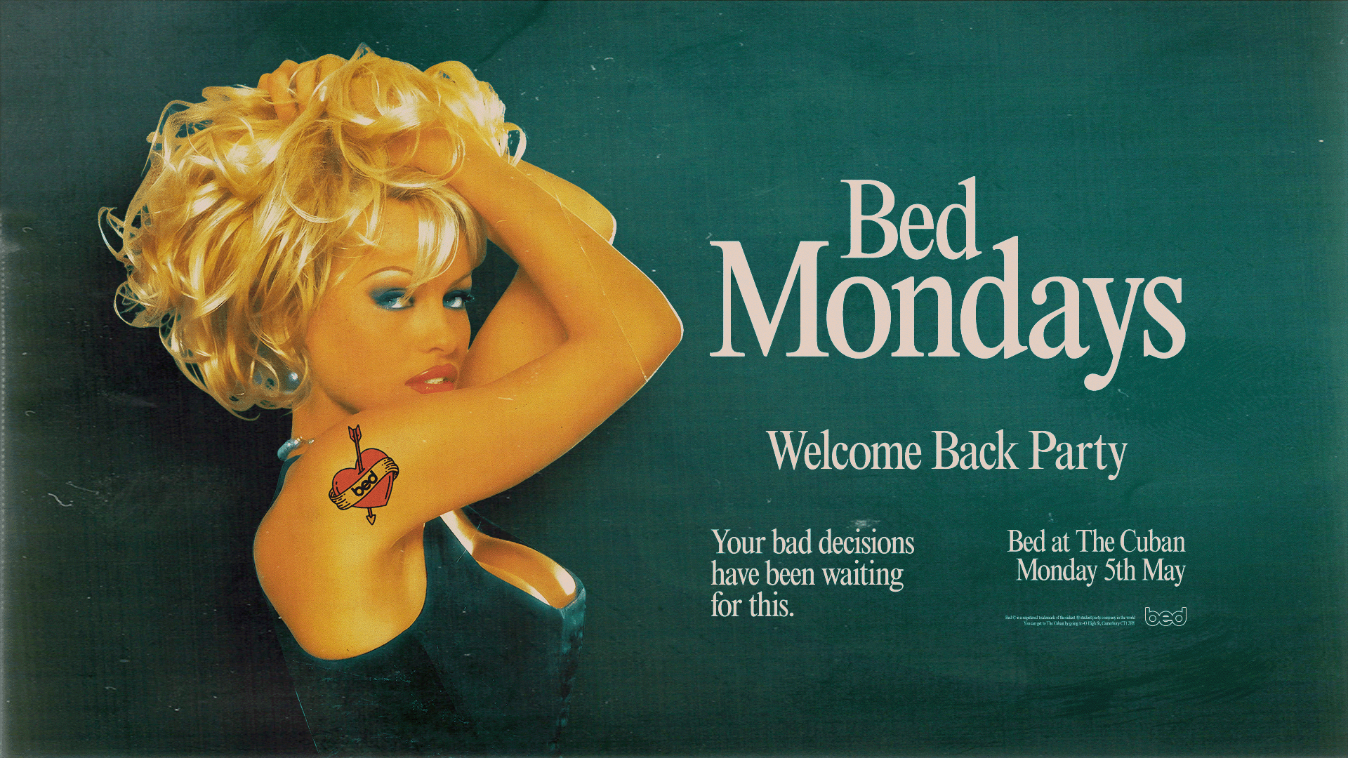 Bed Mondays – THE WELCOME BACK PARTY
