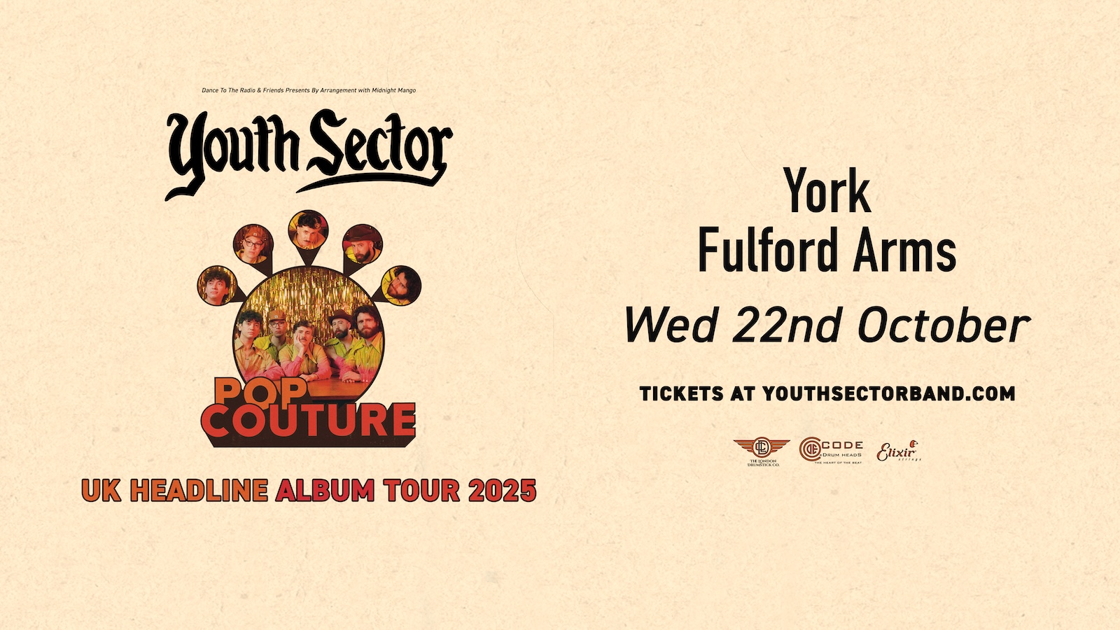 Youth Sector, Oliver Pinder (Full Band) & Messy Eater  | York