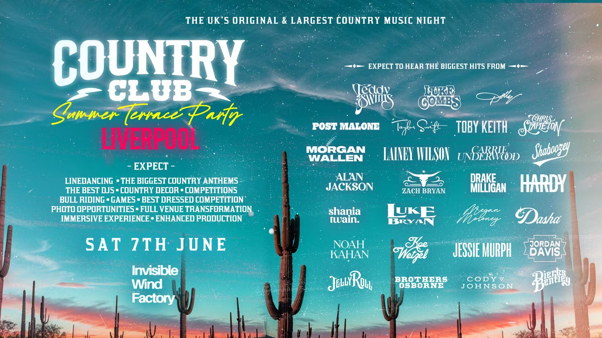 Country Club – Country Music Summer Terrace Party – Liverpool